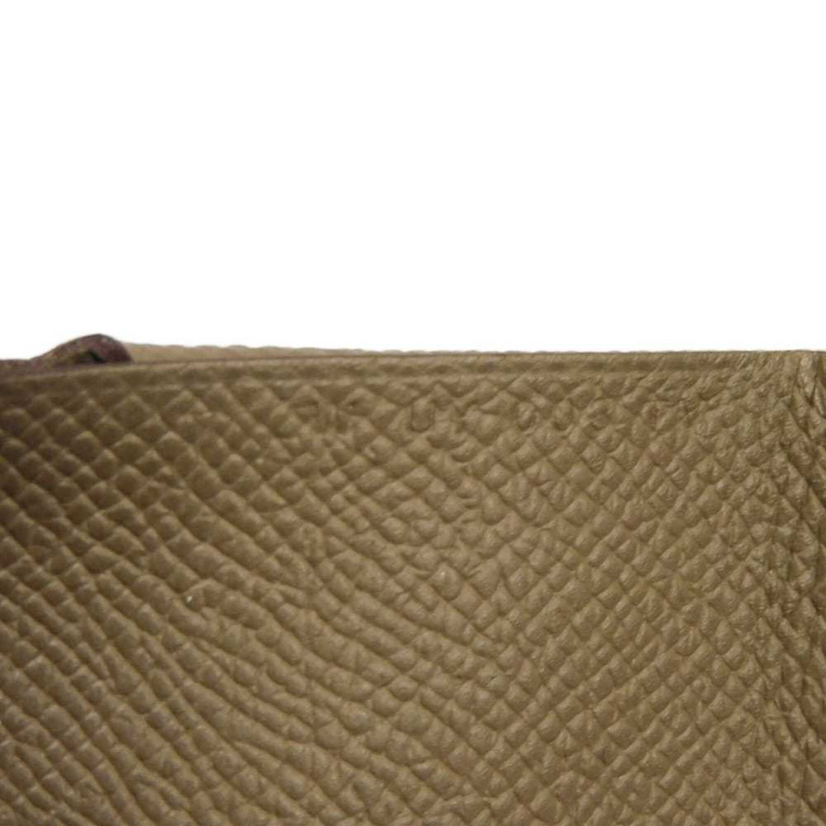 Hermes Etoupe Gray Grayish Epsom Leather Coin Purse/Coin Case (Pre-Owned)