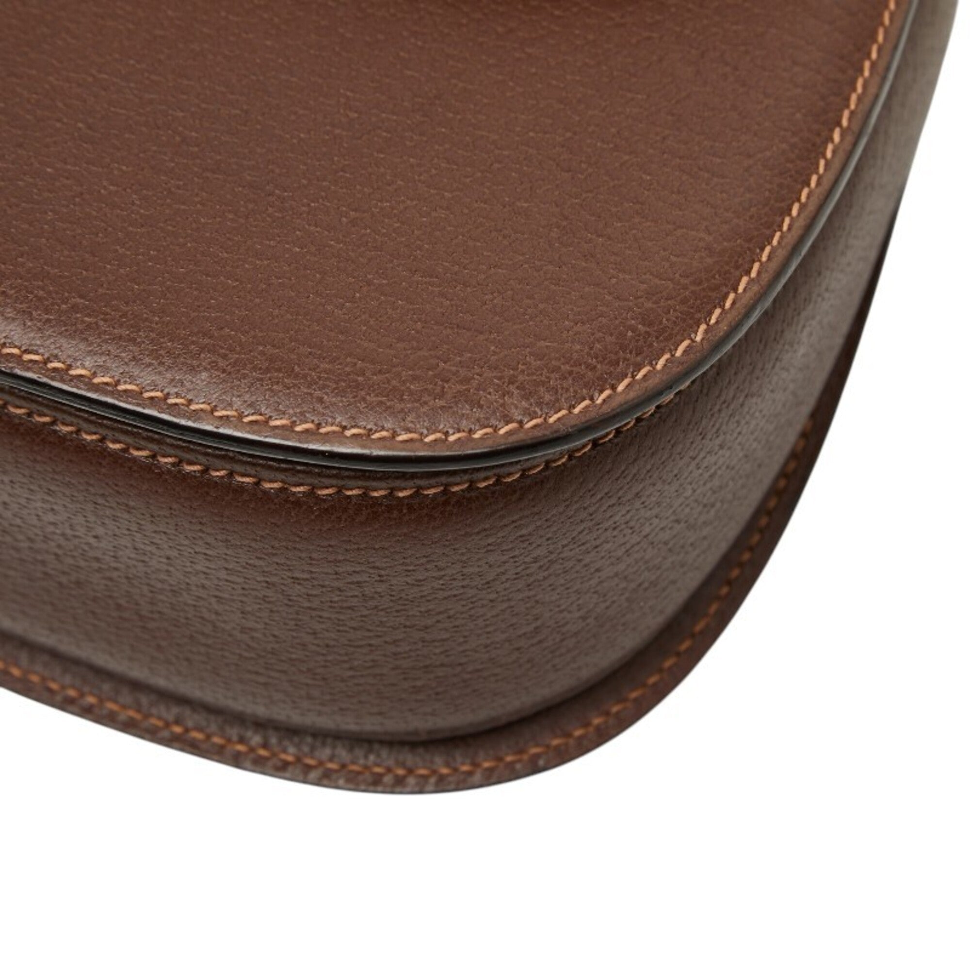 Gucci Bamboo Brown Leather Handbag (Pre-Owned)