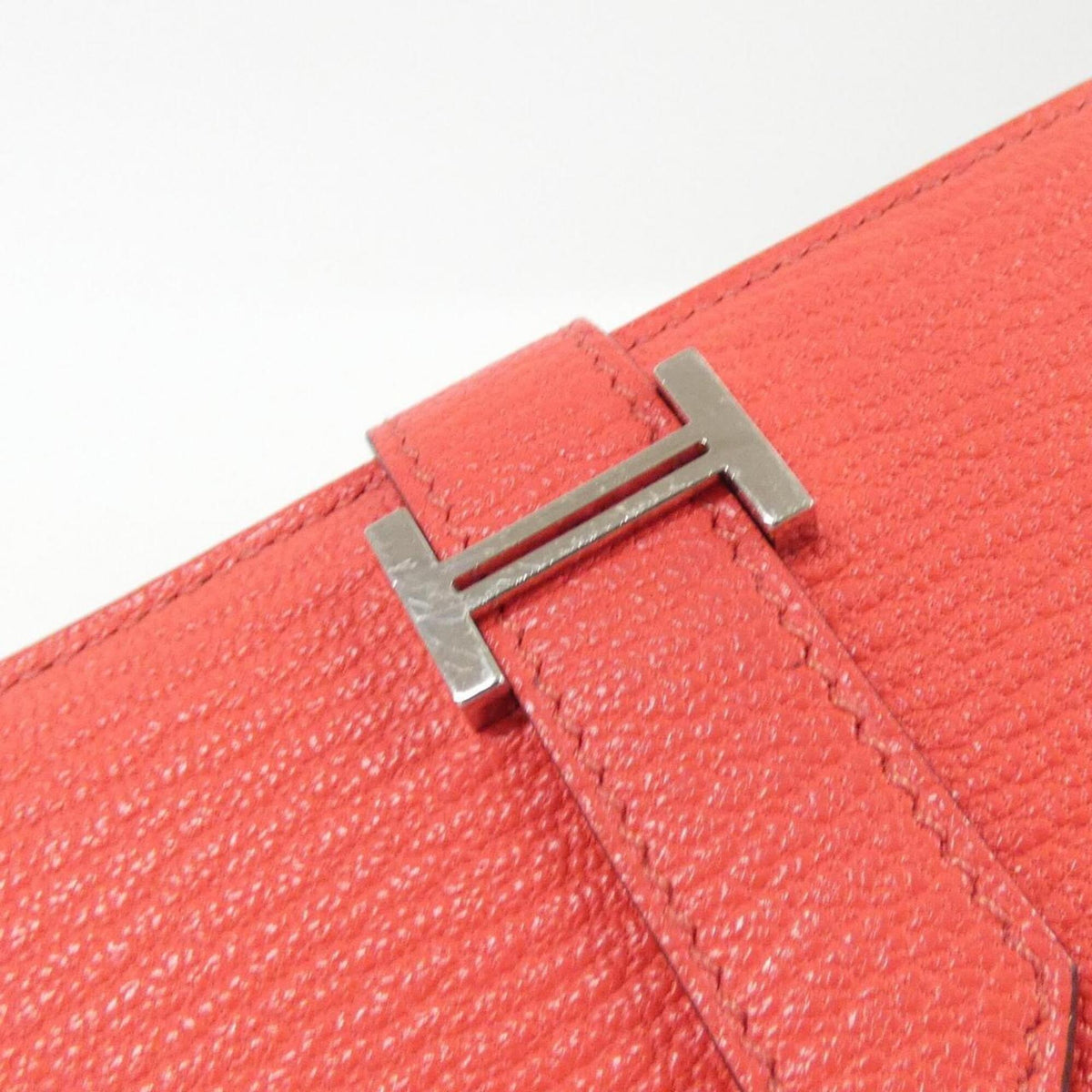 Hermes Pink Chevre Leather Wallet (Bi-Fold) (Pre-Owned)