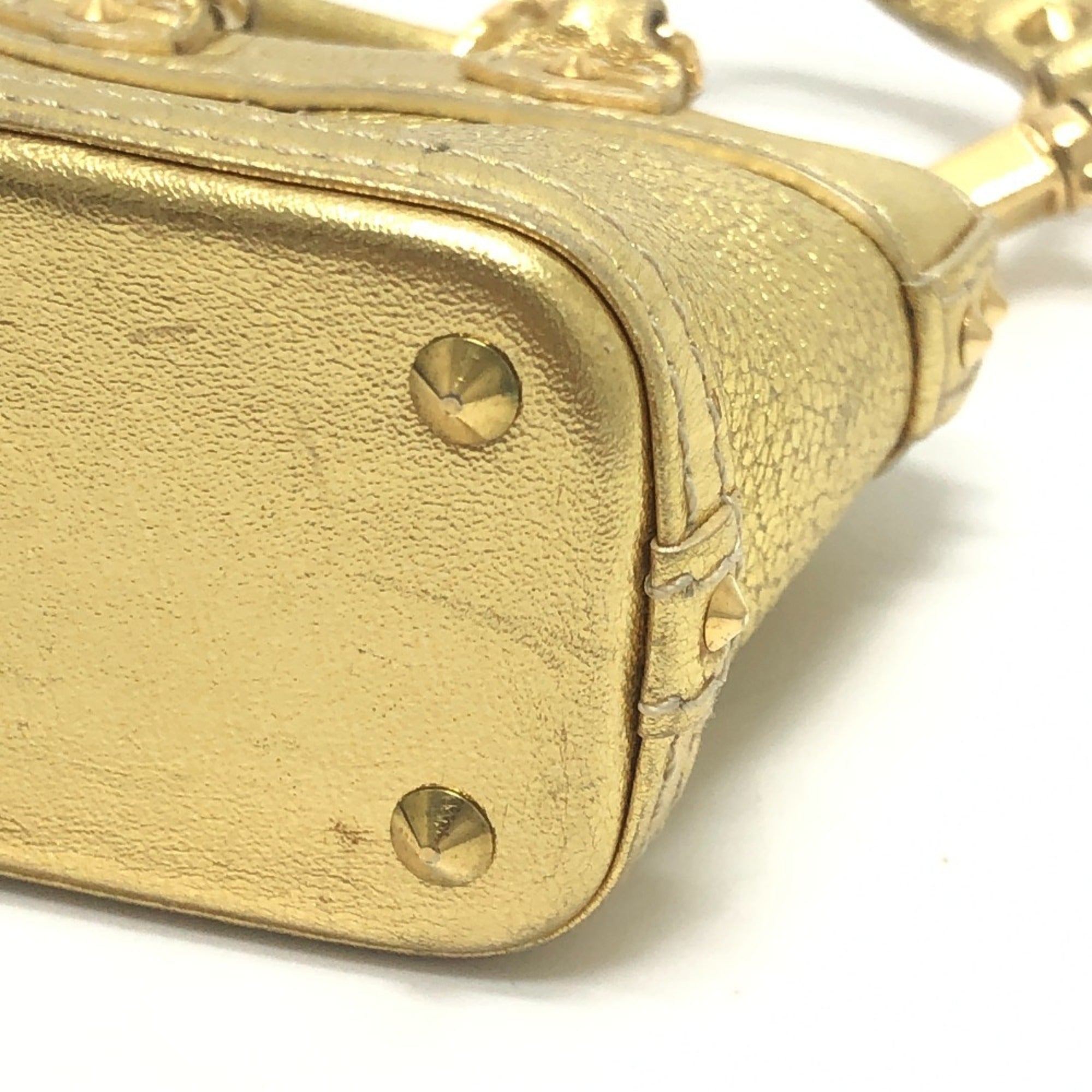 Louis Vuitton Gold Suhali Leather Handbag Pouch (Pre-Owned)