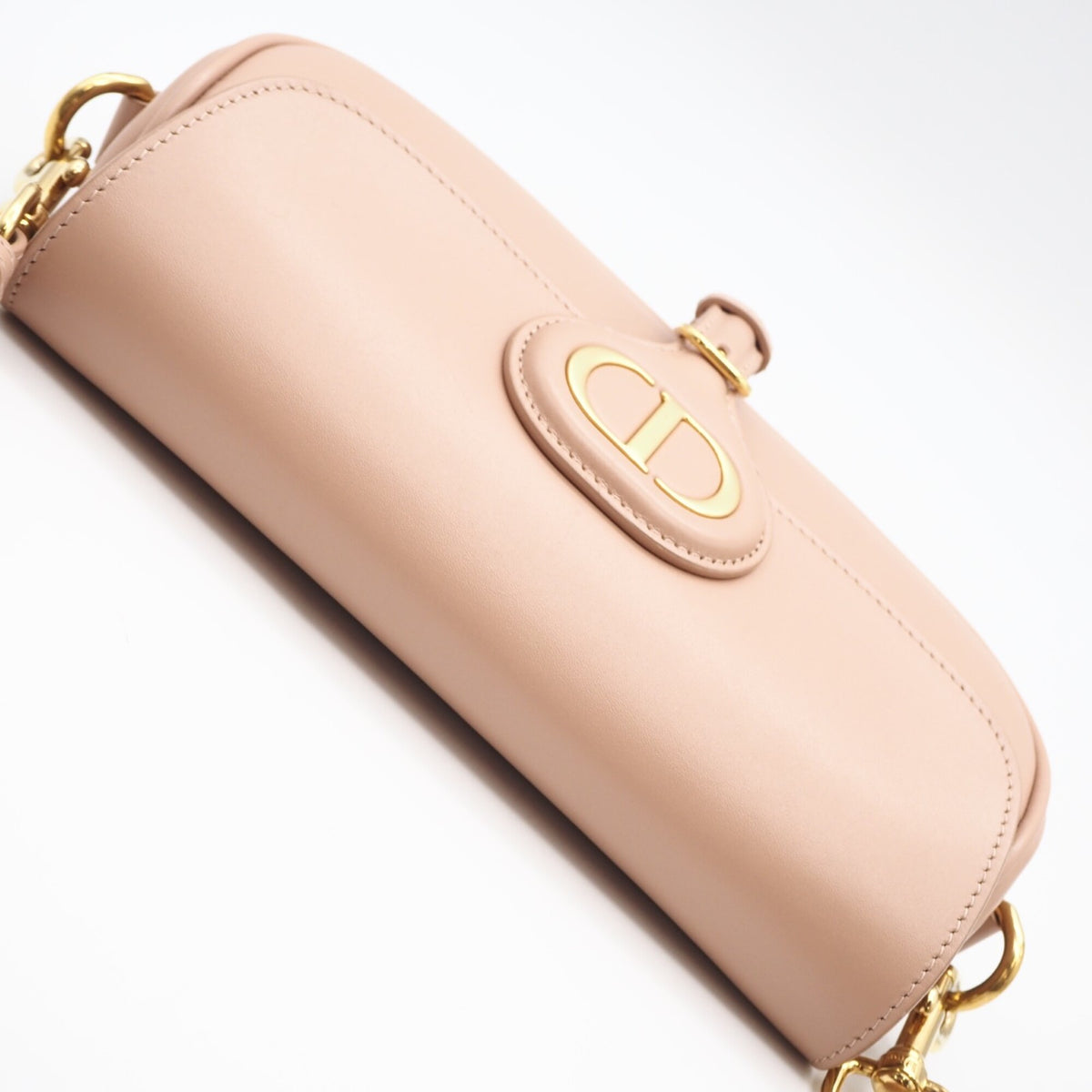 Christian Dior Pink Beige Leather Shoulder Bag (Pre-Owned)