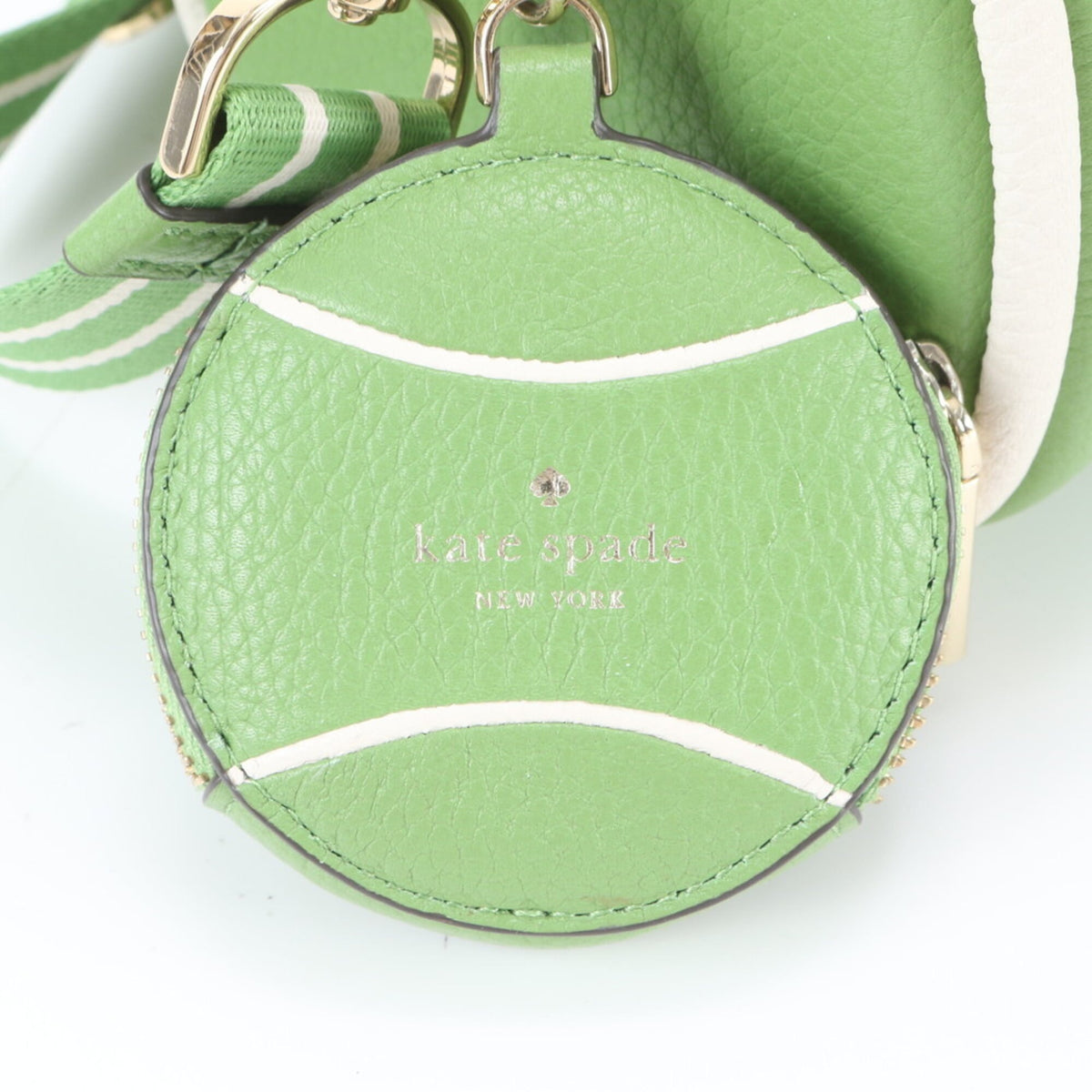 Kate Spade Green White Leather Crossbody Bag Shoulder Bag (Pre-Owned)