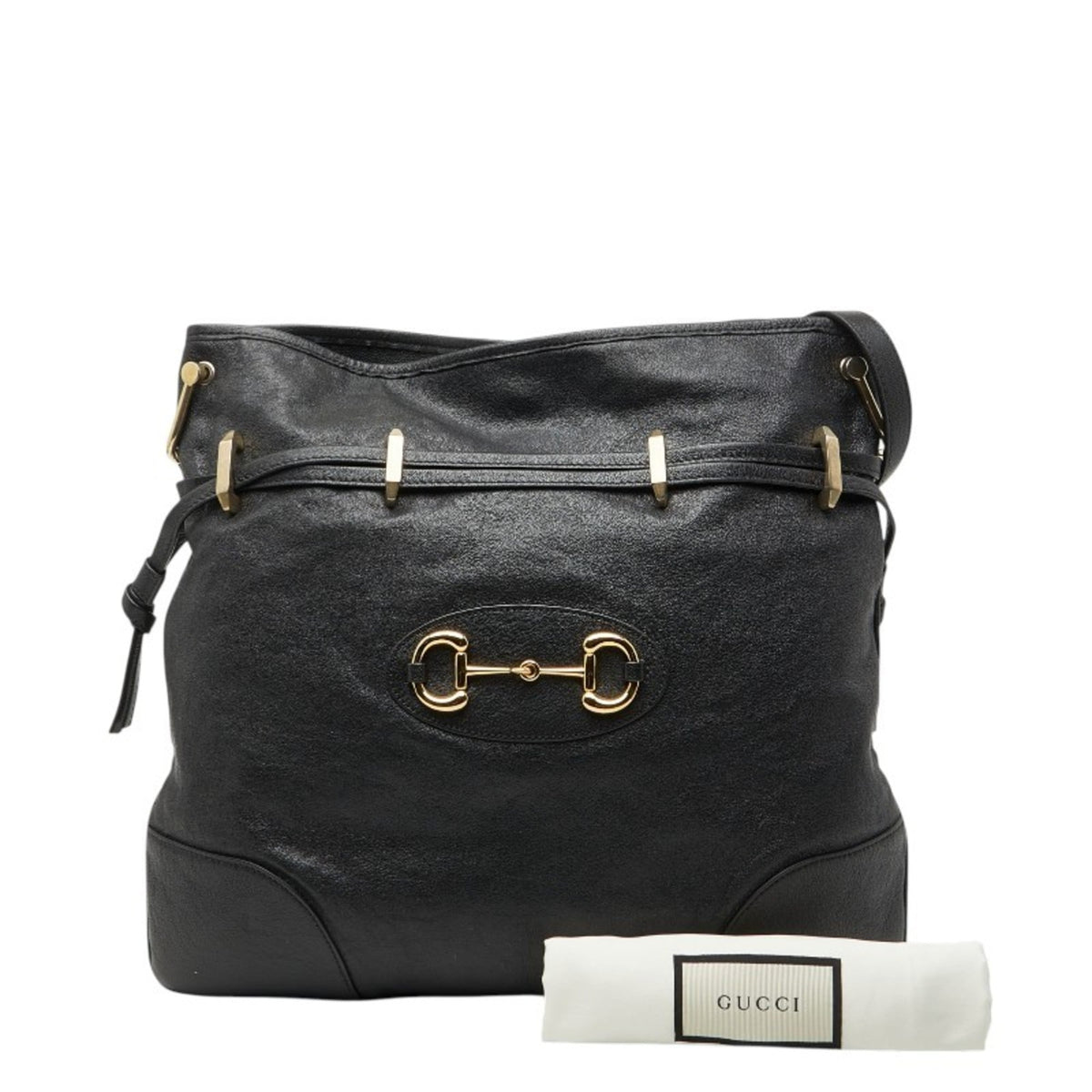 Gucci Black Leather Shoulder Bag (Pre-Owned)