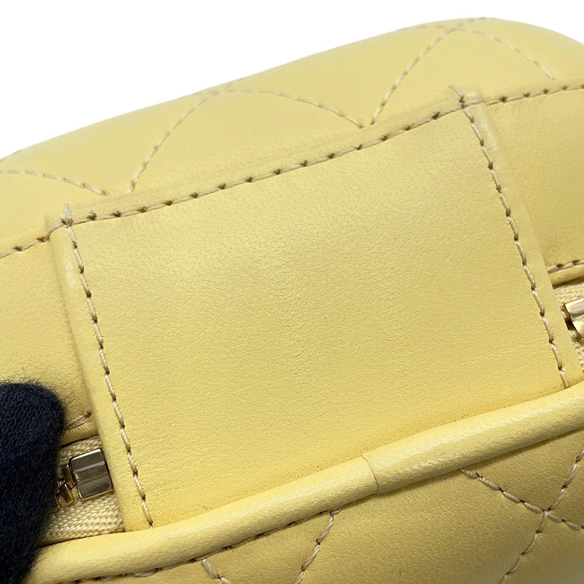 Chanel Yellow Leather Handbag Shoulder Bag (Pre-Owned)