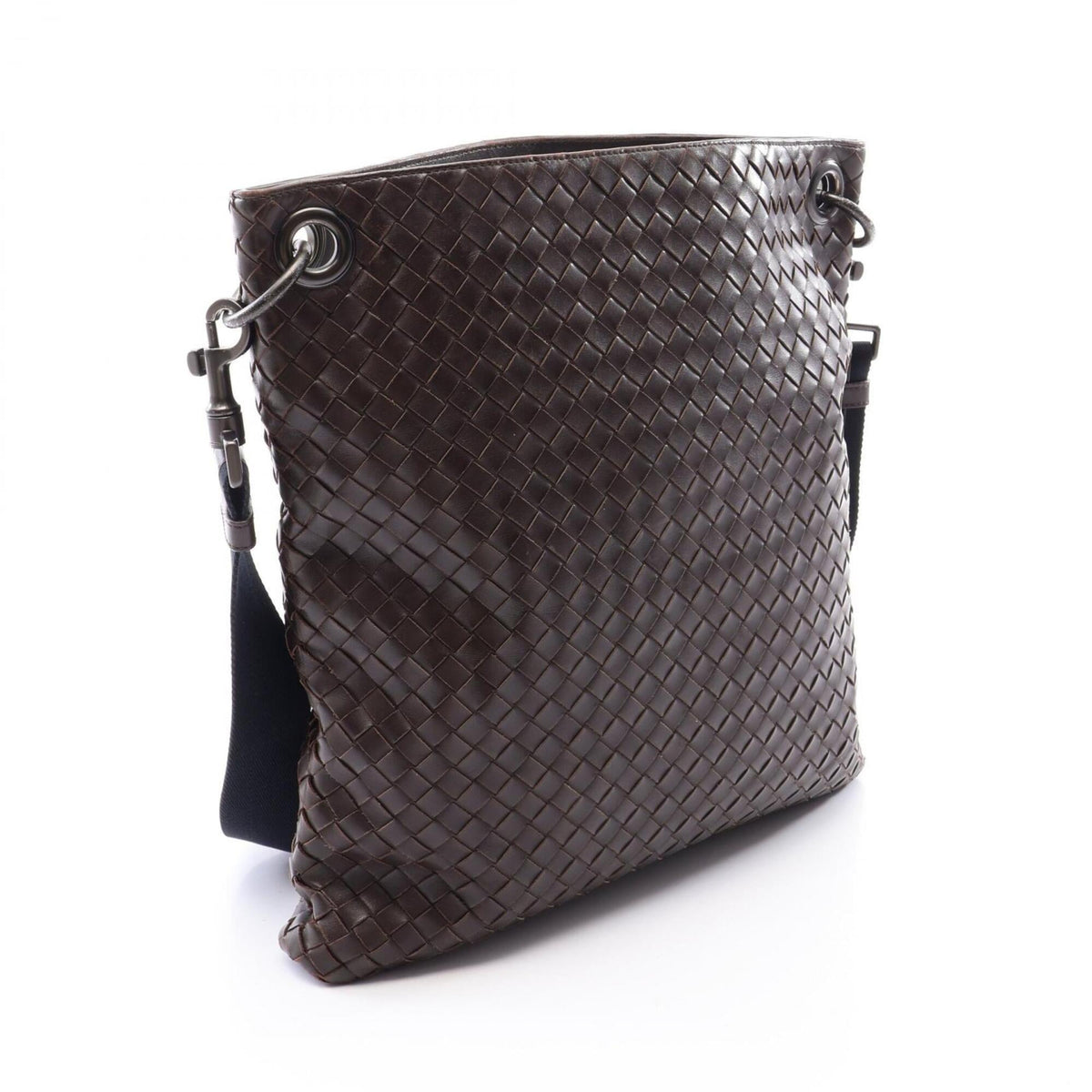 Bottega Veneta Brown Intrecciato Handbag Shoulder Bag (Pre-Owned)
