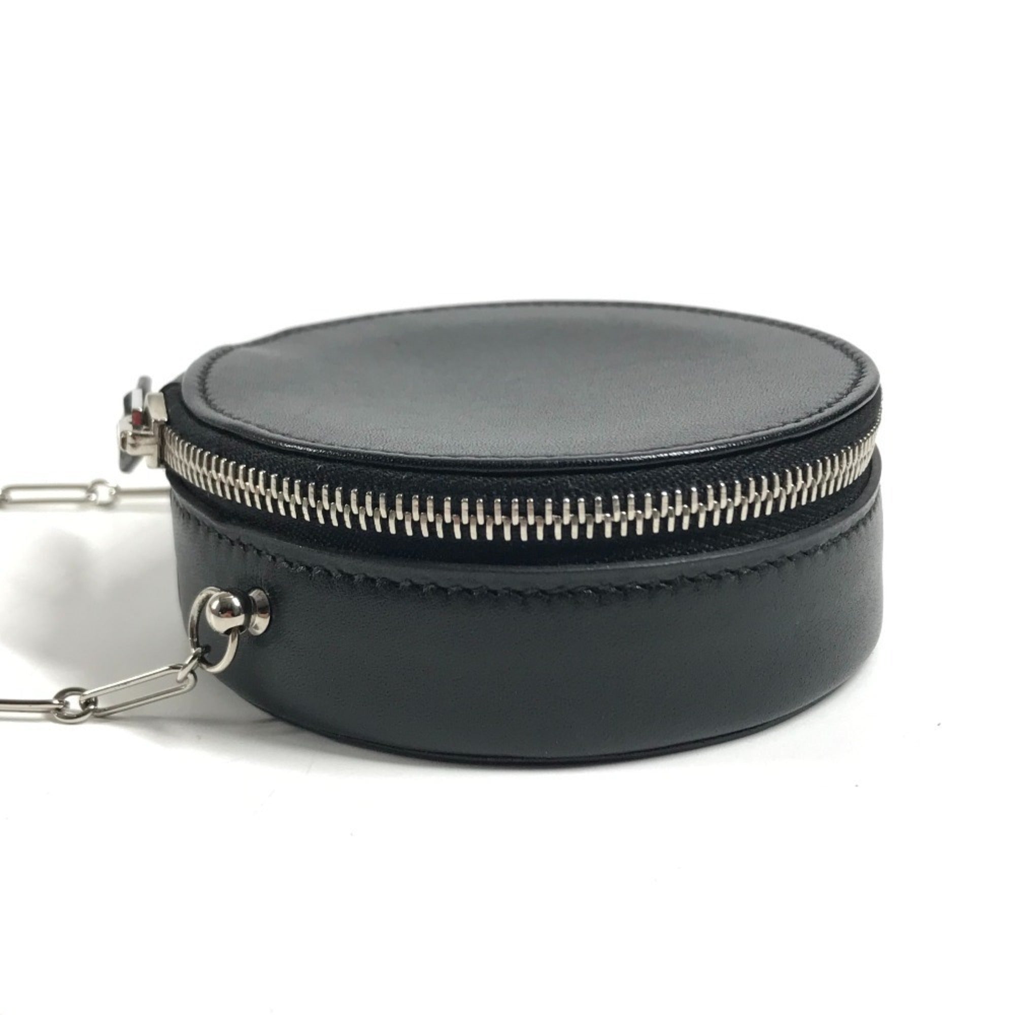 Hermes Black Swift Leather Pochette Shoulder Bag (Pre-Owned)