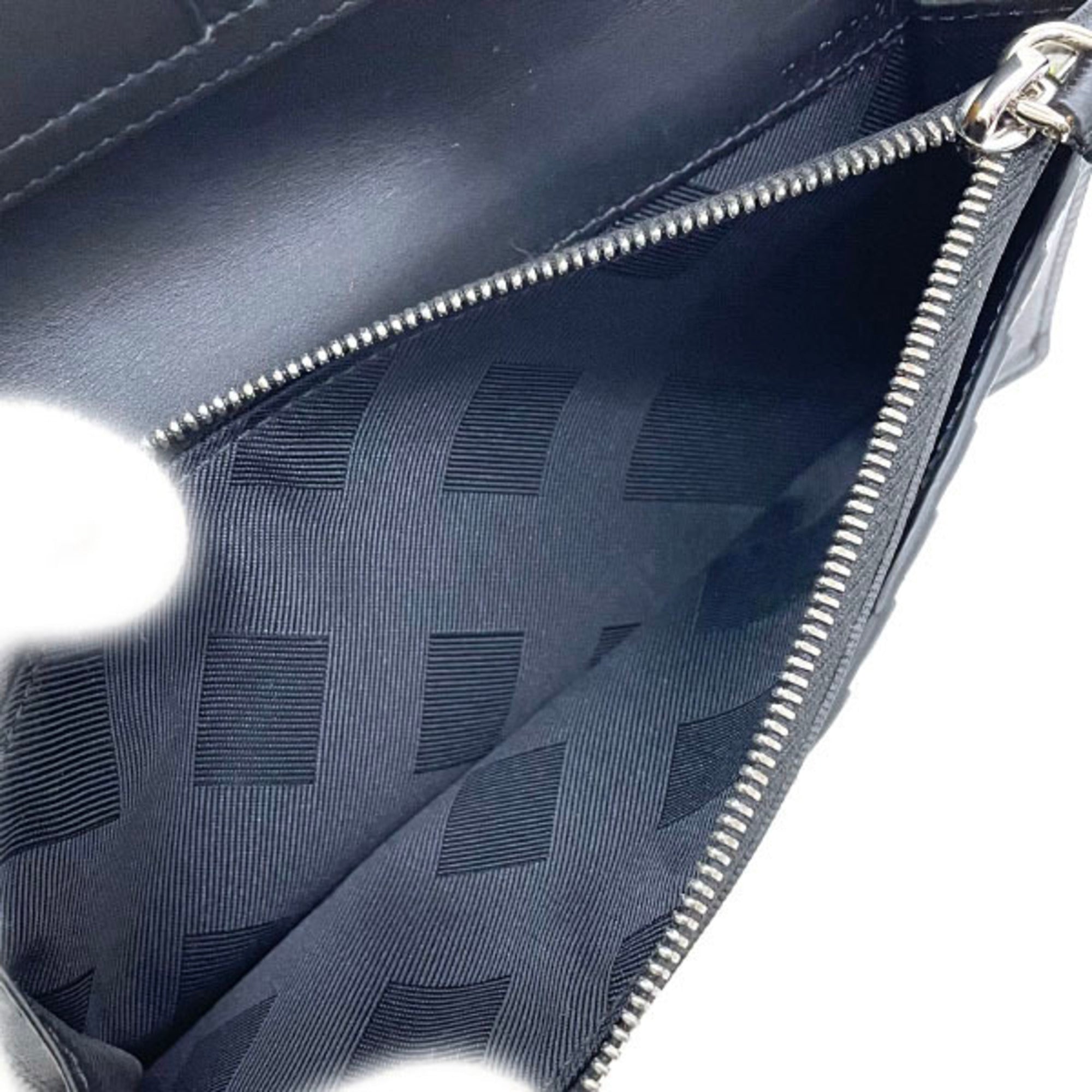 Burberry Black Leather Long Wallet (Bi-Fold) (Pre-Owned)