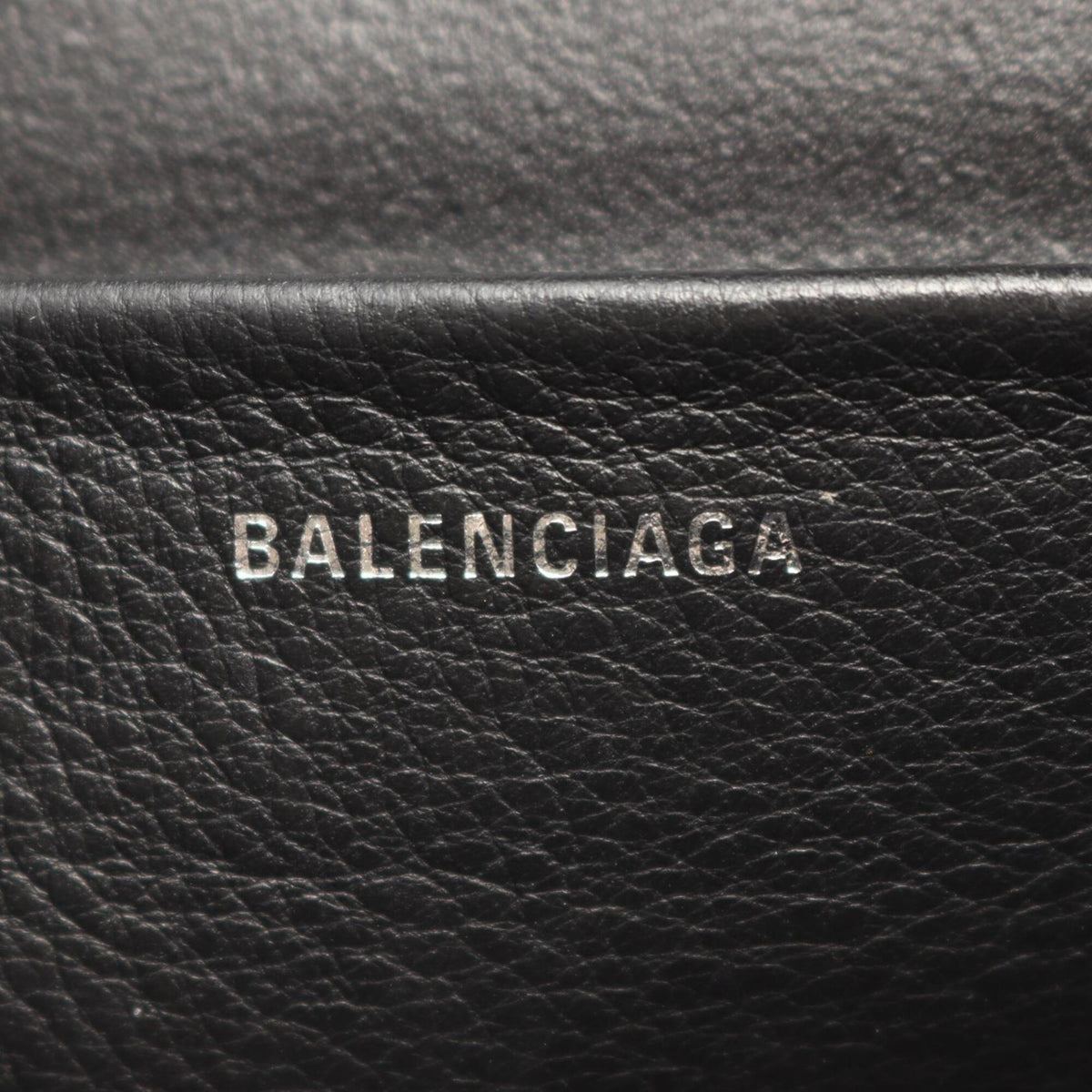 Balenciaga Black Leather Handbag Shoulder Bag (Pre-Owned)