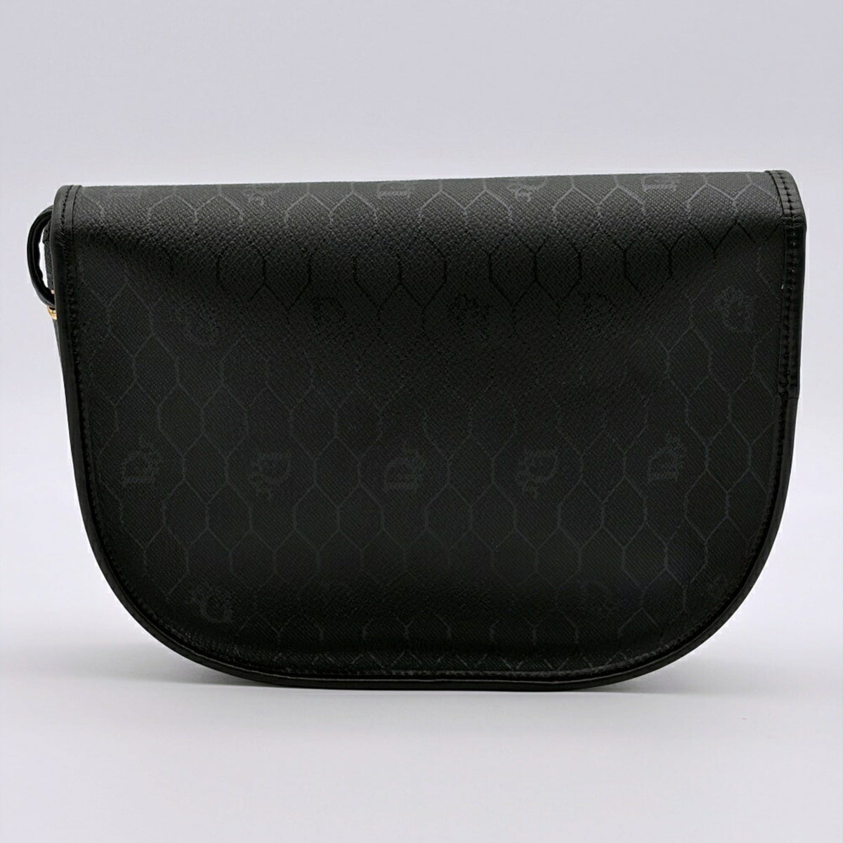 Christian Dior Black Pvc Leather Pochette Shoulder Bag (Pre-Owned)