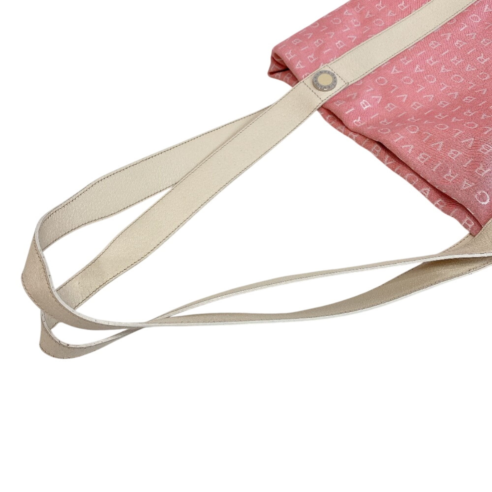 Bvlgari Pink Canvas Tote Bag (Pre-Owned)