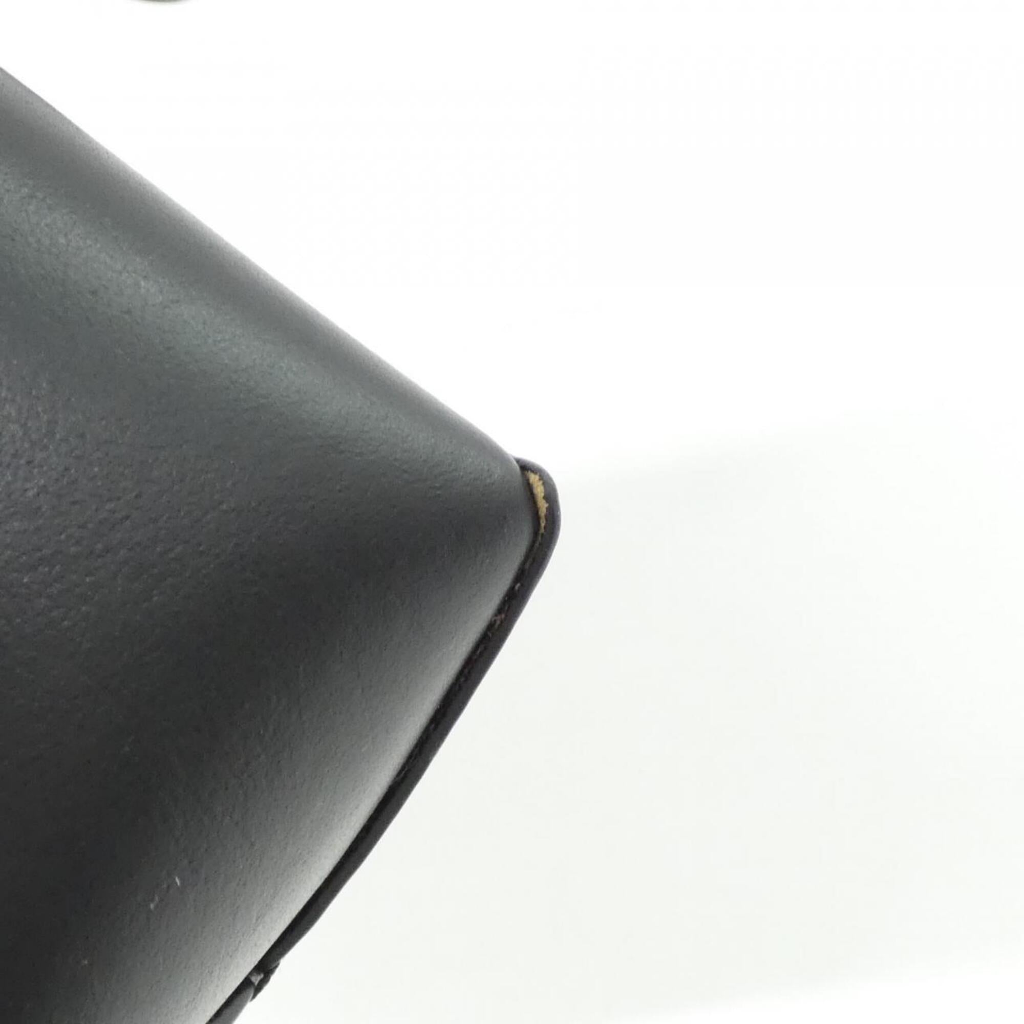 Loewe Black Leather Handbag Pouch Shoulder Bag (Pre-Owned)