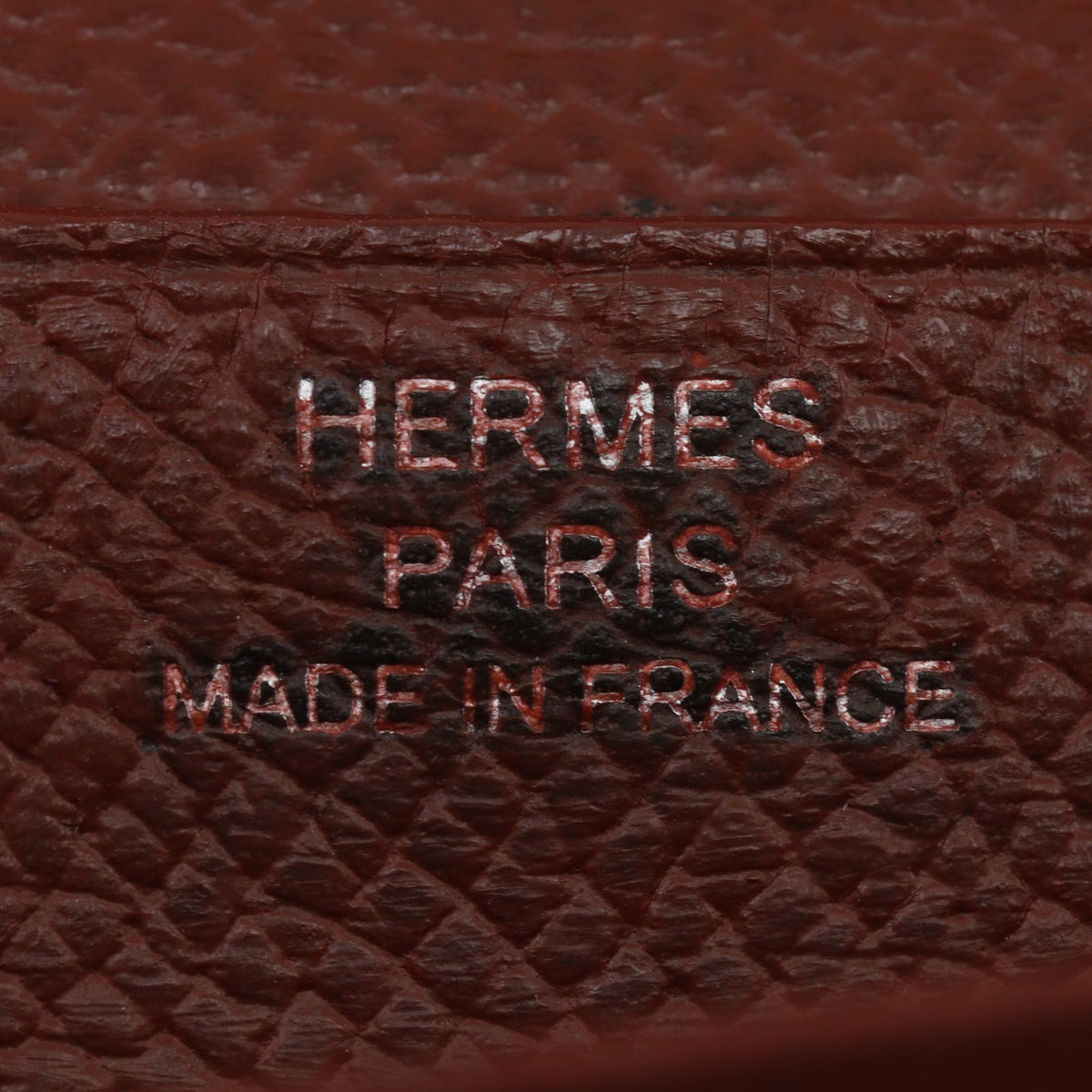 Hermes Bicolor Brown Epsom Leather Long Wallet (Bi-Fold) (Pre-Owned)