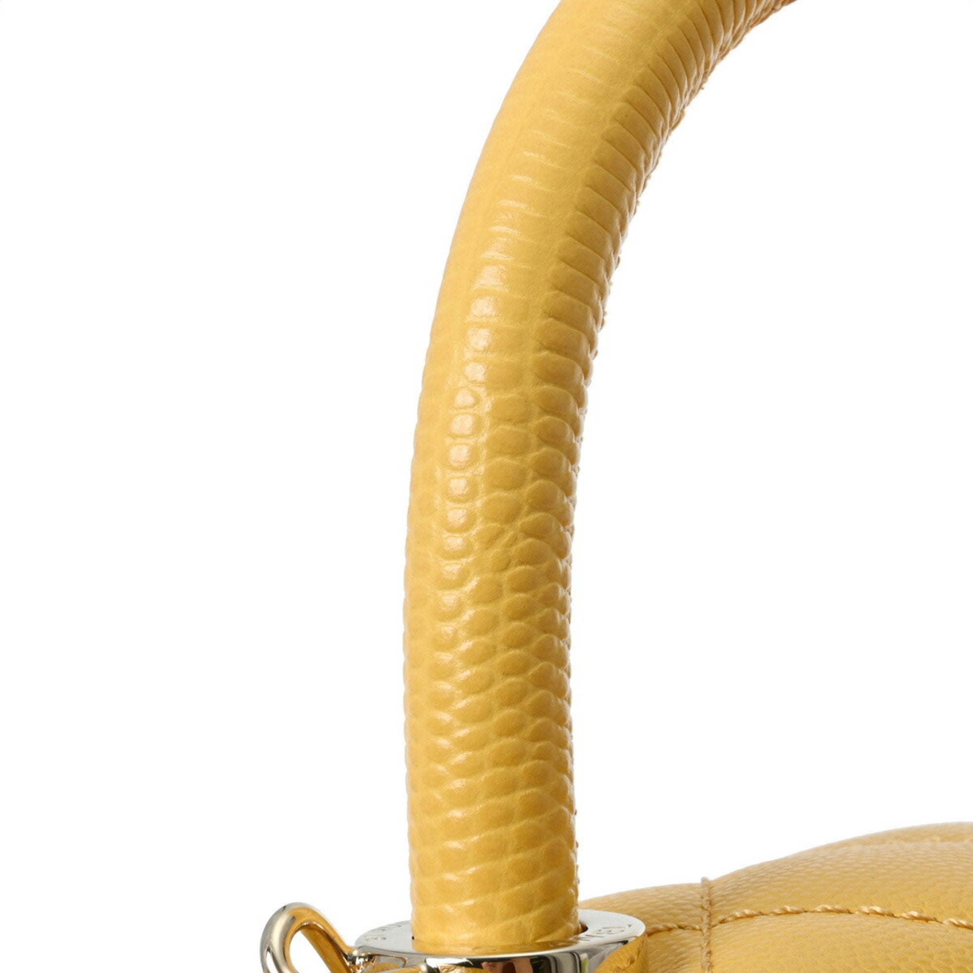 Chanel Yellow Caviar Leather Handbag (Pre-Owned)