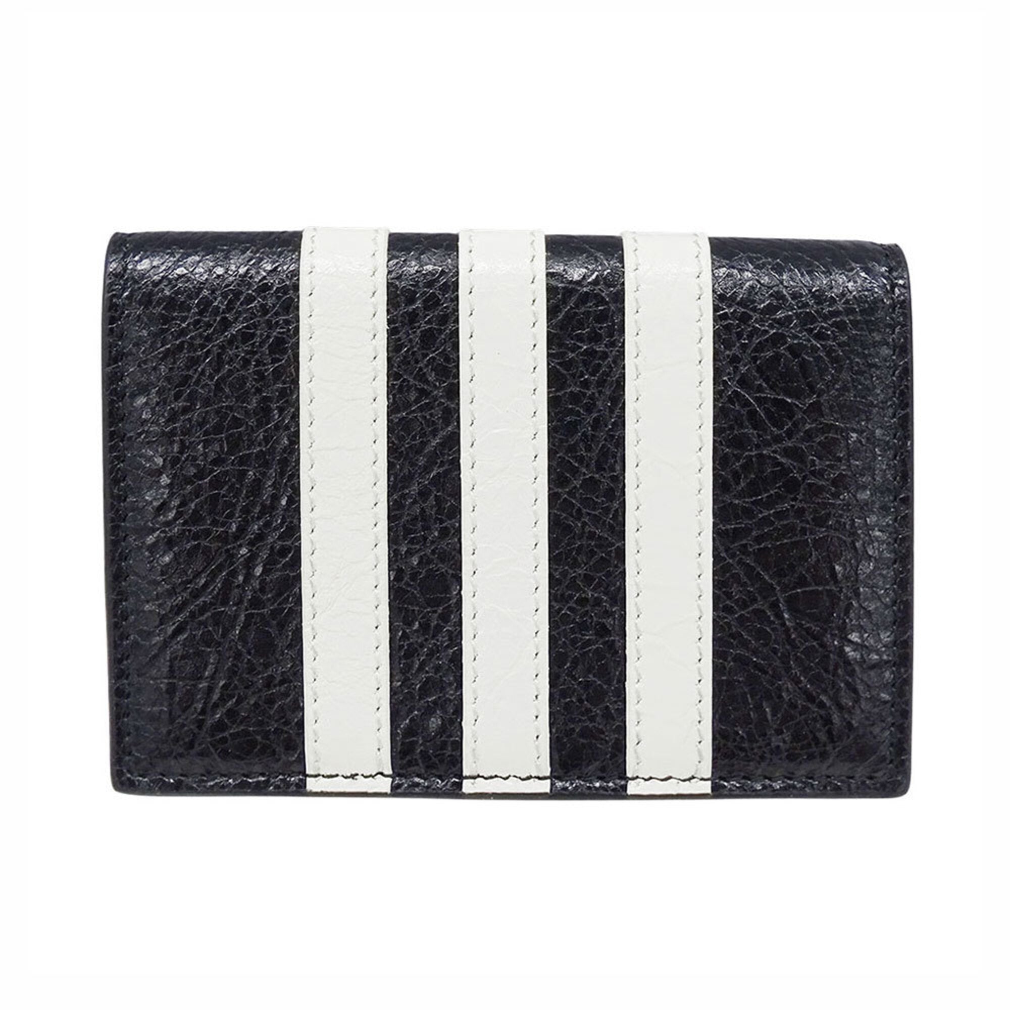 Balenciaga Black Leather Wallet (Tri-Fold) (Pre-Owned)