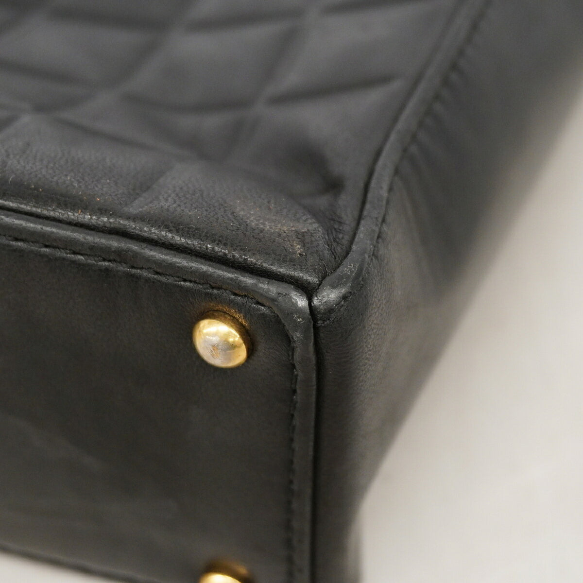 Chanel Black Leather Tote Bag (Pre-Owned)