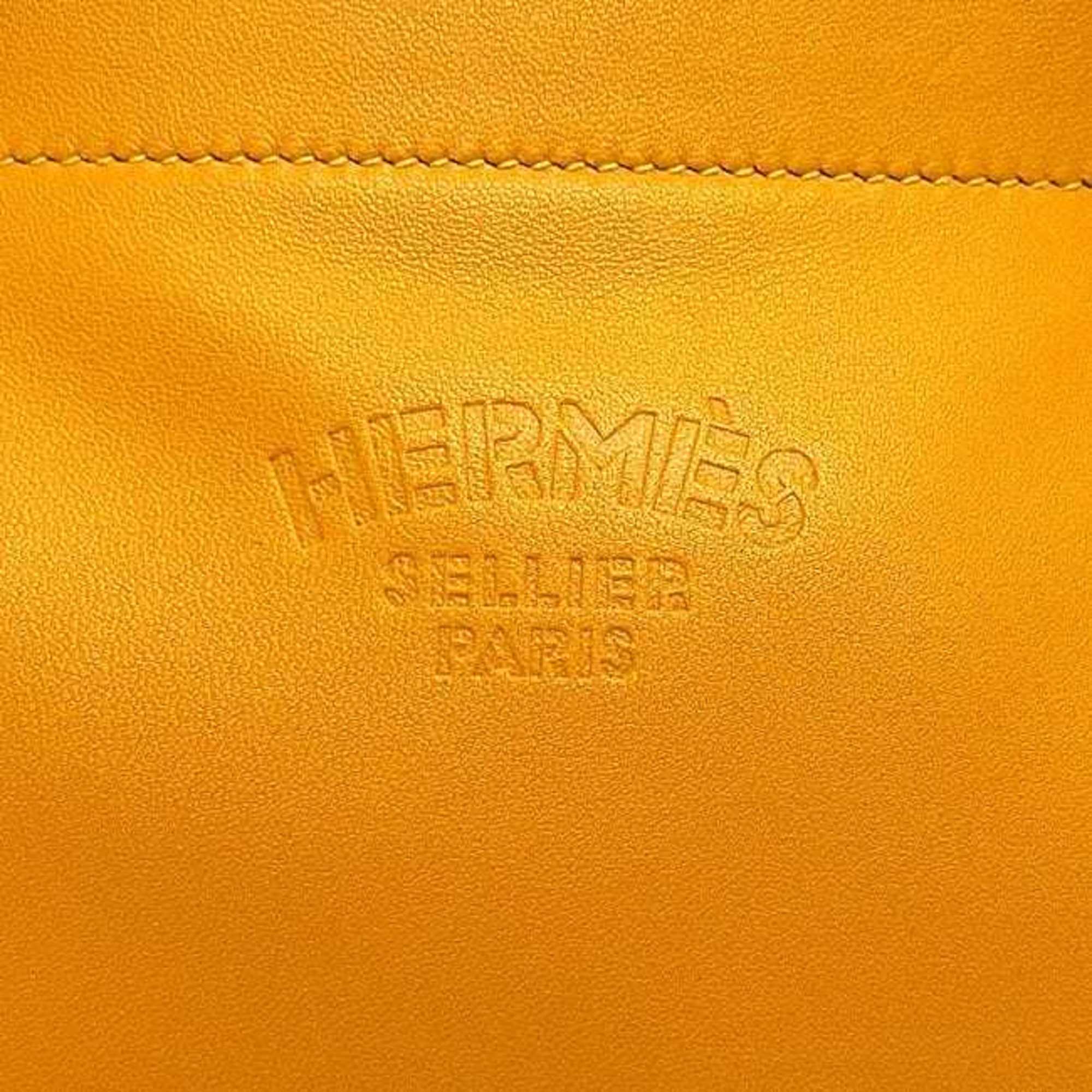 Hermes Yellow Leather Swift Leather Shoulder Bag (Pre-Owned)