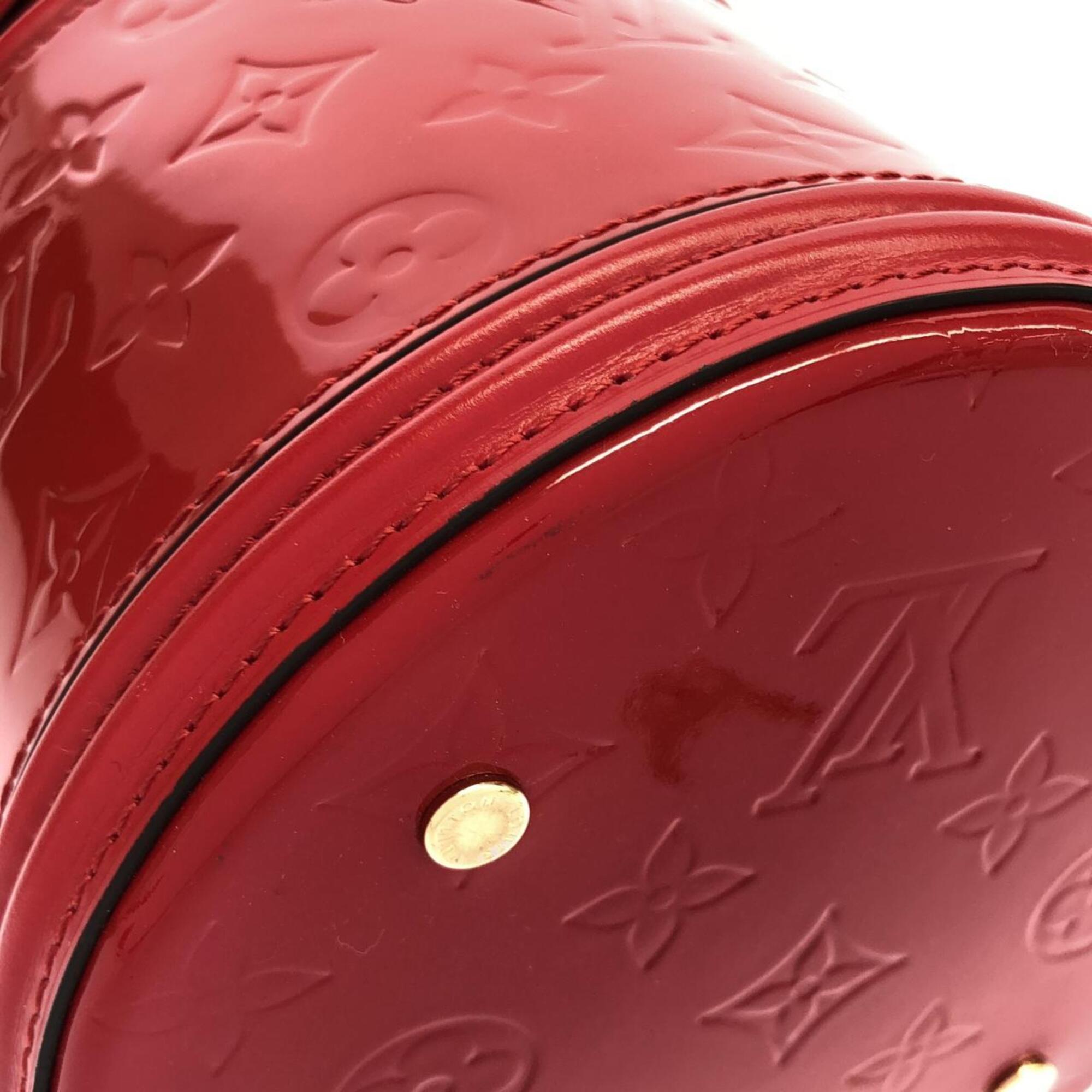 Louis Vuitton Rouge Leather Handbag (Pre-Owned)