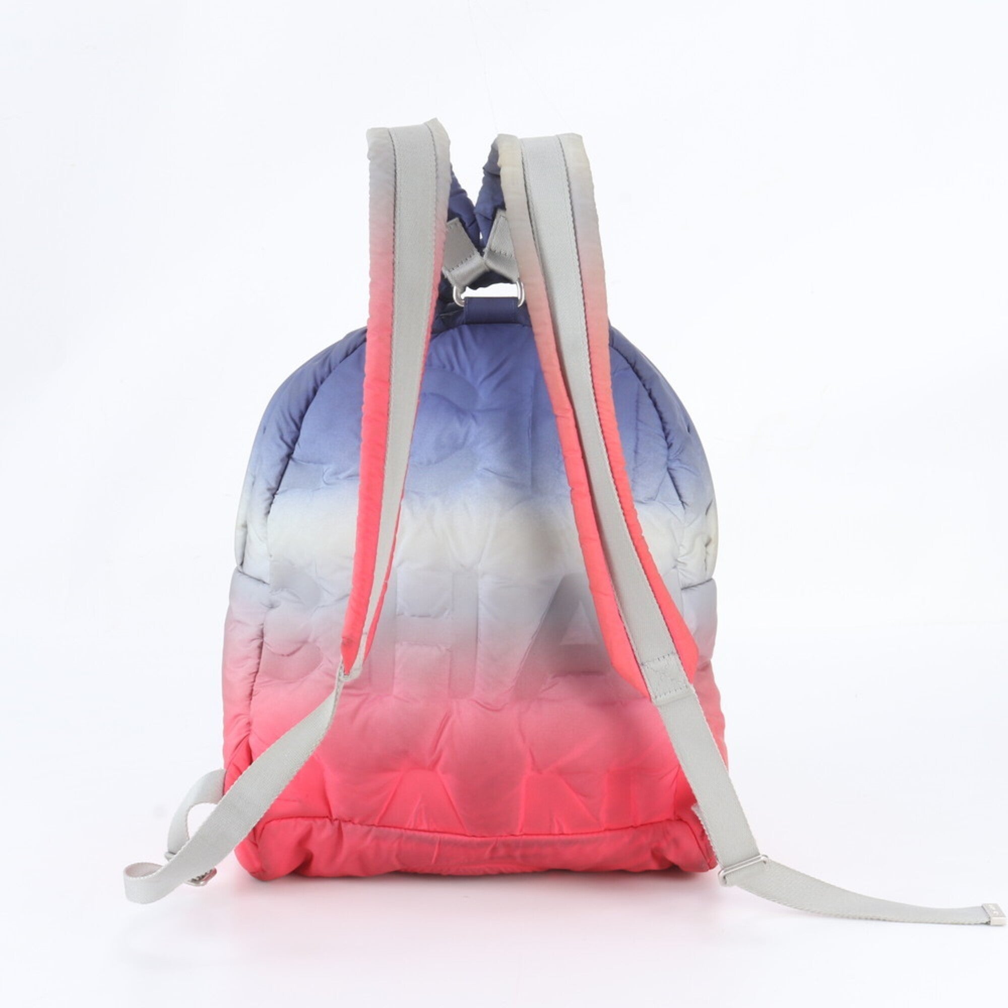 Chanel Blue Pink Nylon Backpack Handbag (Pre-Owned)