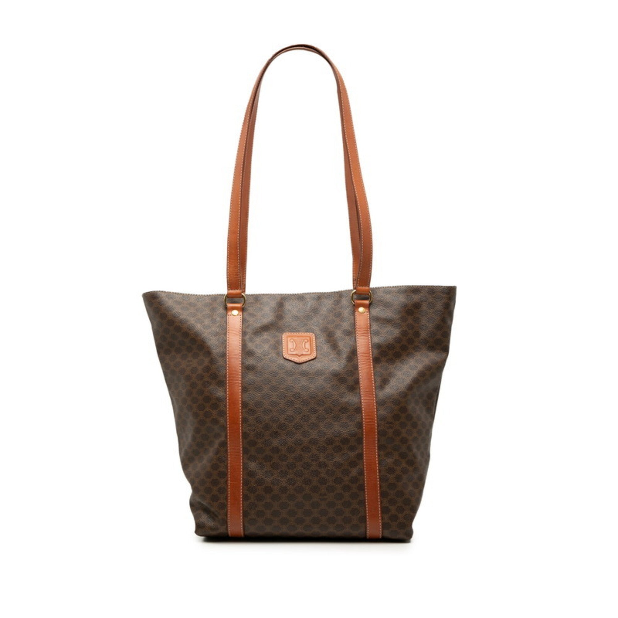 Celine Brown Pvc Leather Shoulder Bag Tote Bag (Pre-Owned)