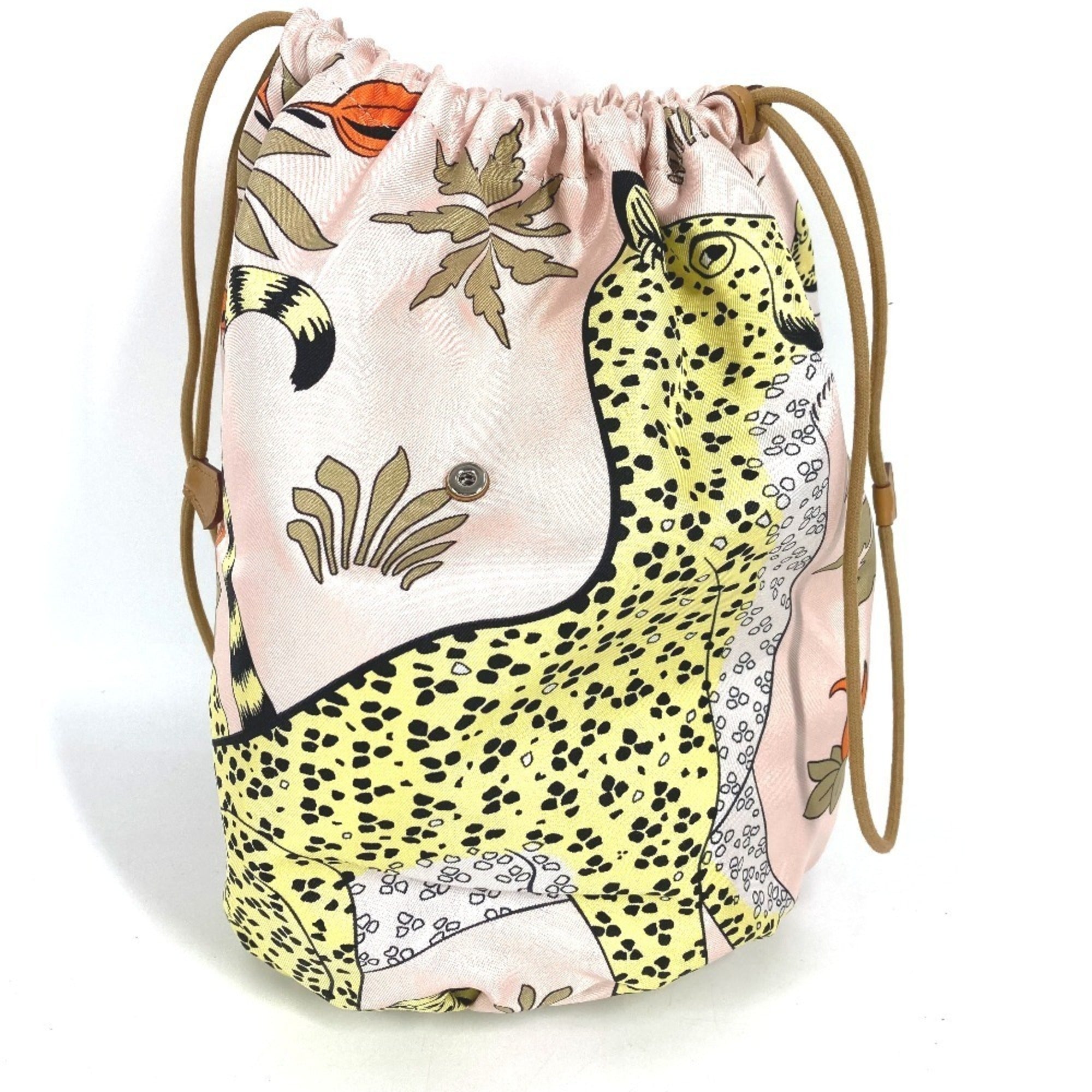 Hermes Pink Silk Handbag Pouch (Pre-Owned)