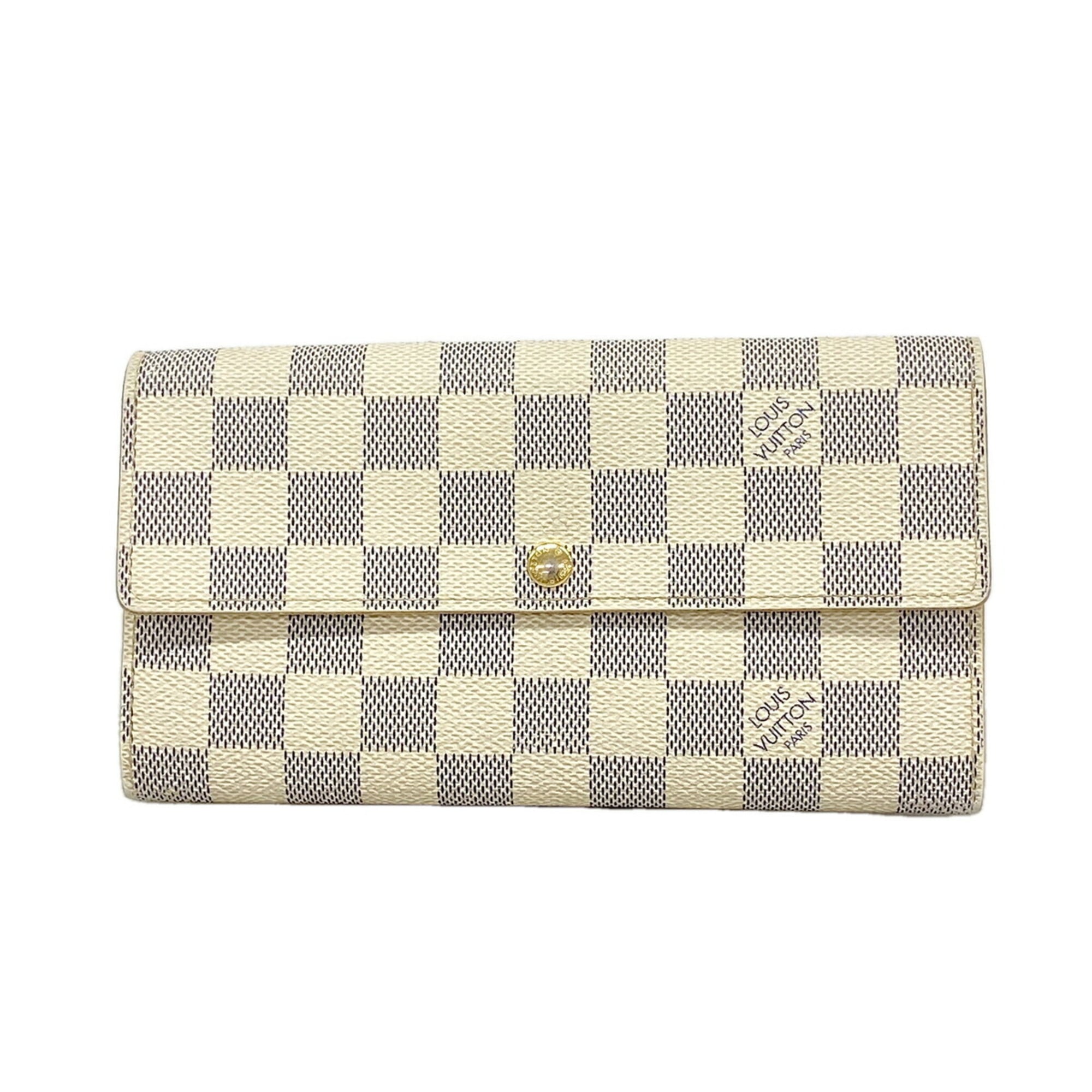 Louis Vuitton White Long Wallet (Bi-Fold) (Pre-Owned)