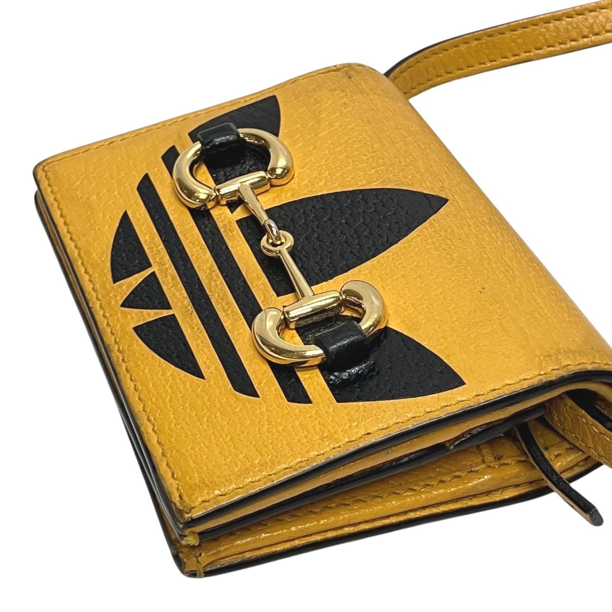 Gucci Yellow Leather Wallet (Bi-Fold) (Pre-Owned)