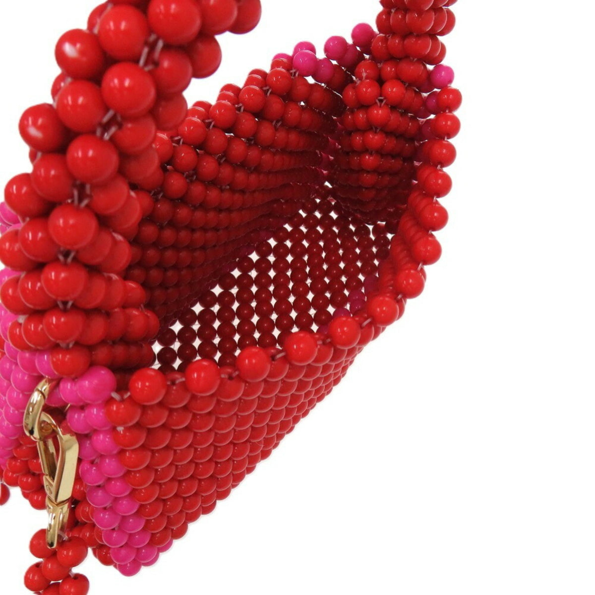 Kate Spade Pink Red Color Beads Shoulder Bag (Pre-Owned)