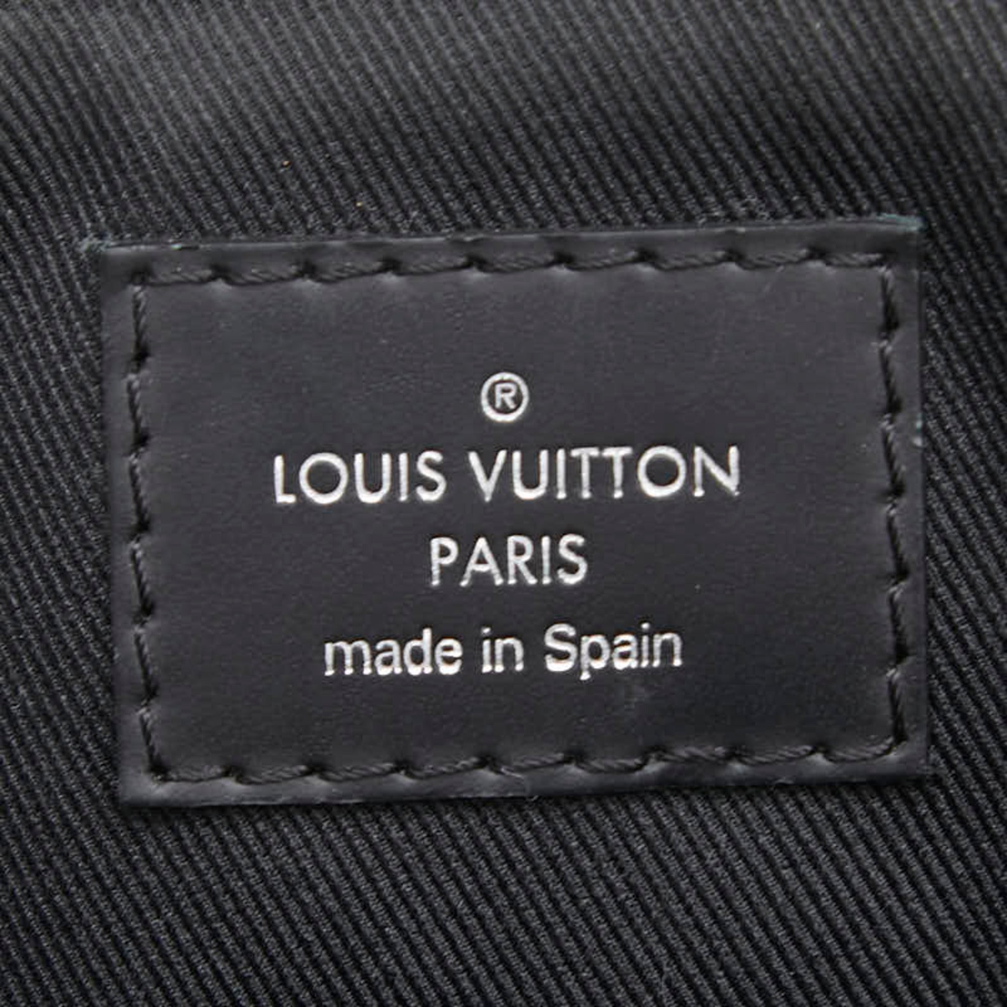 Louis Vuitton Black Pvc Leather Shoulder Bag (Pre-Owned)