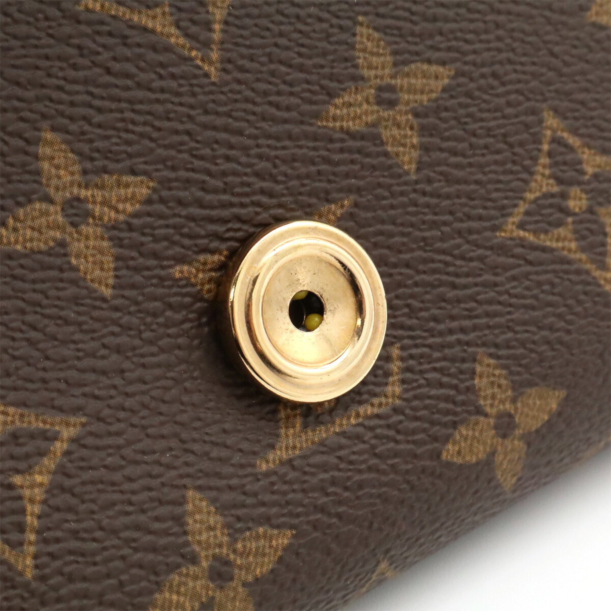 Louis Vuitton Brown Monogram Canvas Pvc Coated Canvas Clutch Bag Shoulder Bag (Pre-Owned)