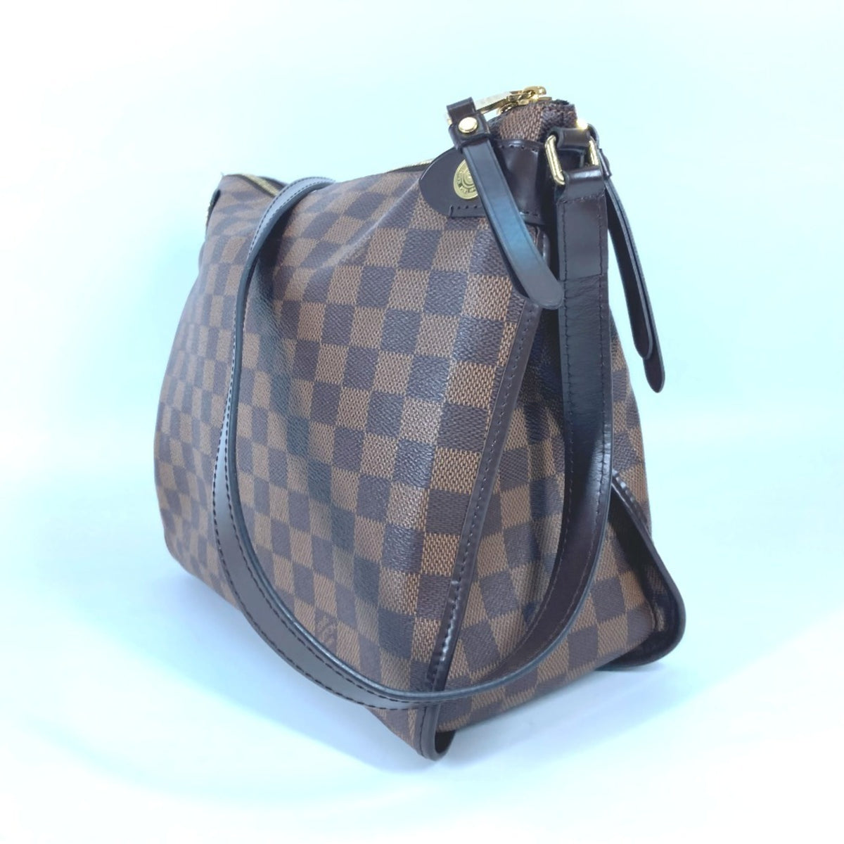 Louis Vuitton Damier Brown Damier Canvas Ebene Or Damier Canvas Shoulder Bag (Pre-Owned)