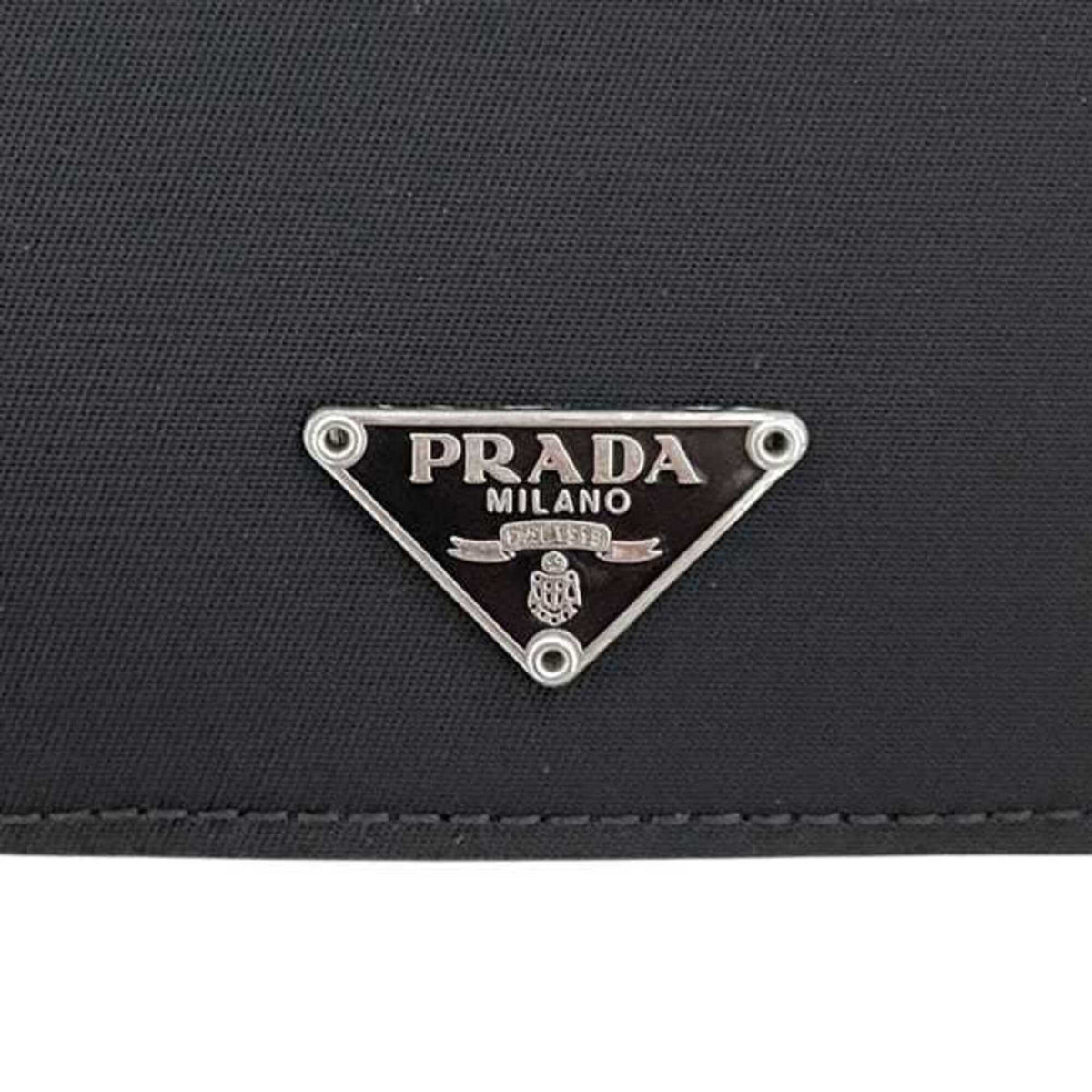 Prada Black Nero Nylon Leather Wallet (Bi-Fold) (Pre-Owned)