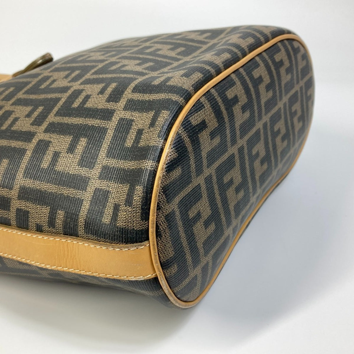 Fendi Zucca Brown Zucca Shoulder Bag Tote Bag (Pre-Owned)
