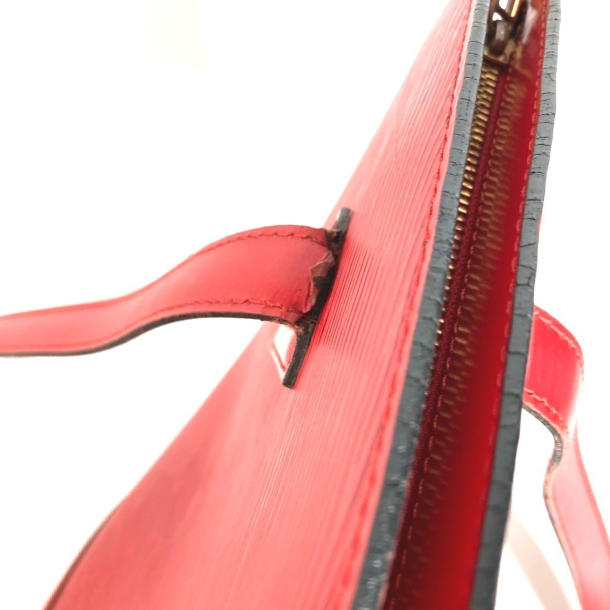 Louis Vuitton Castilian Red Red Color Epi Leather Shoulder Bag (Pre-Owned)
