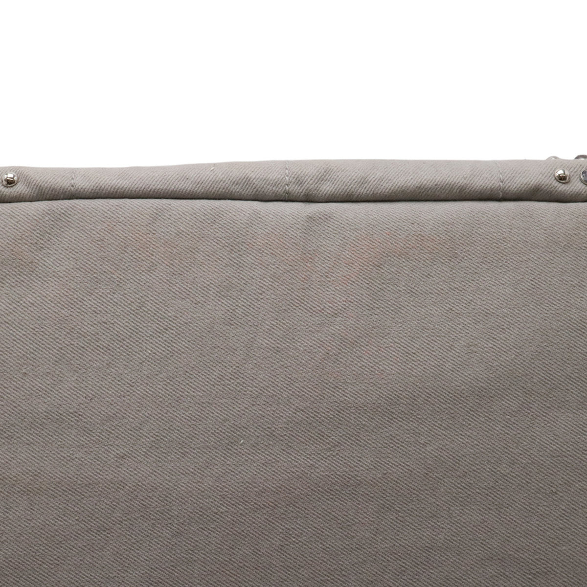 Prada Light Gray Denim Shoulder Bag Tote Bag (Pre-Owned)