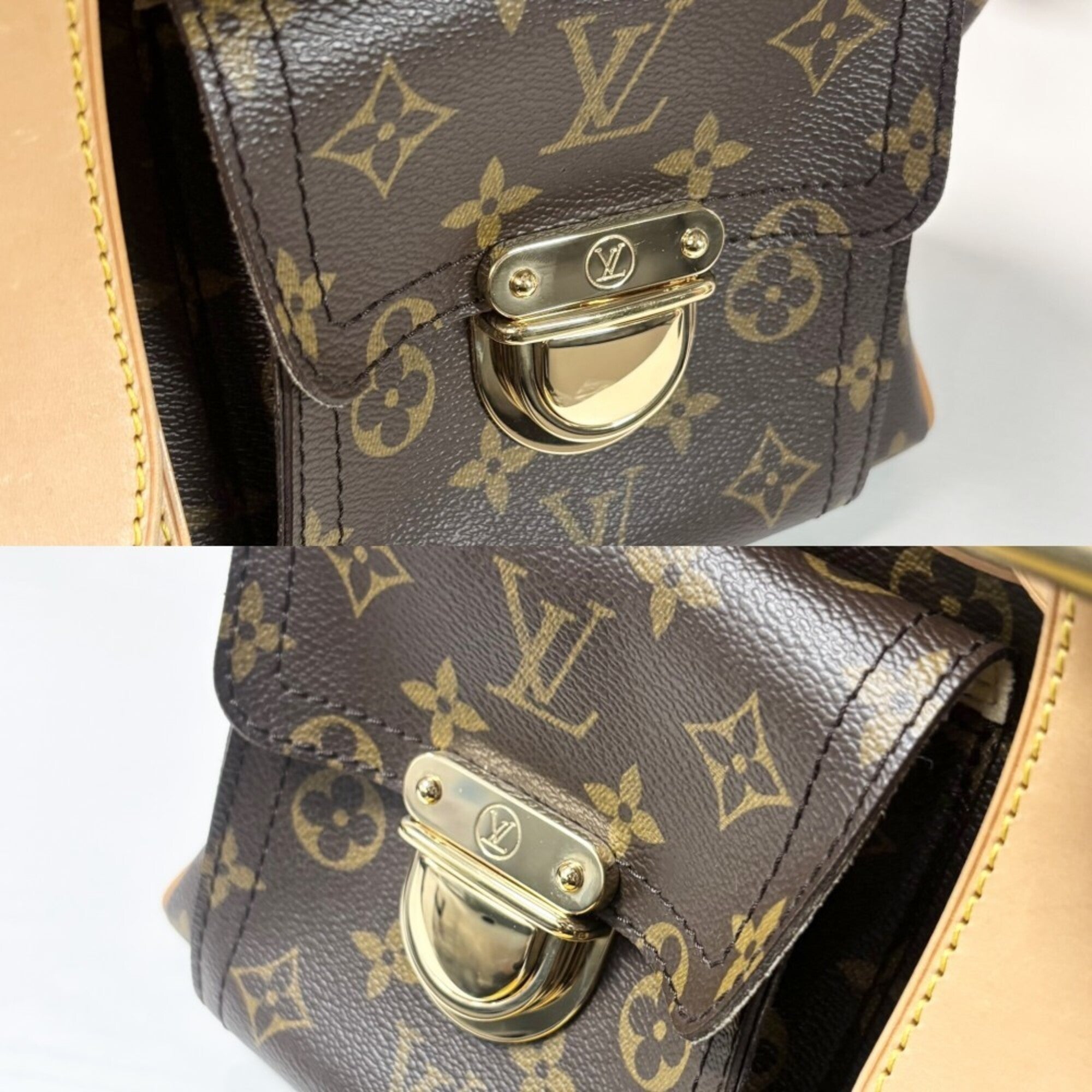 Louis Vuitton Brown Monogram Canvas Handbag (Pre-Owned)