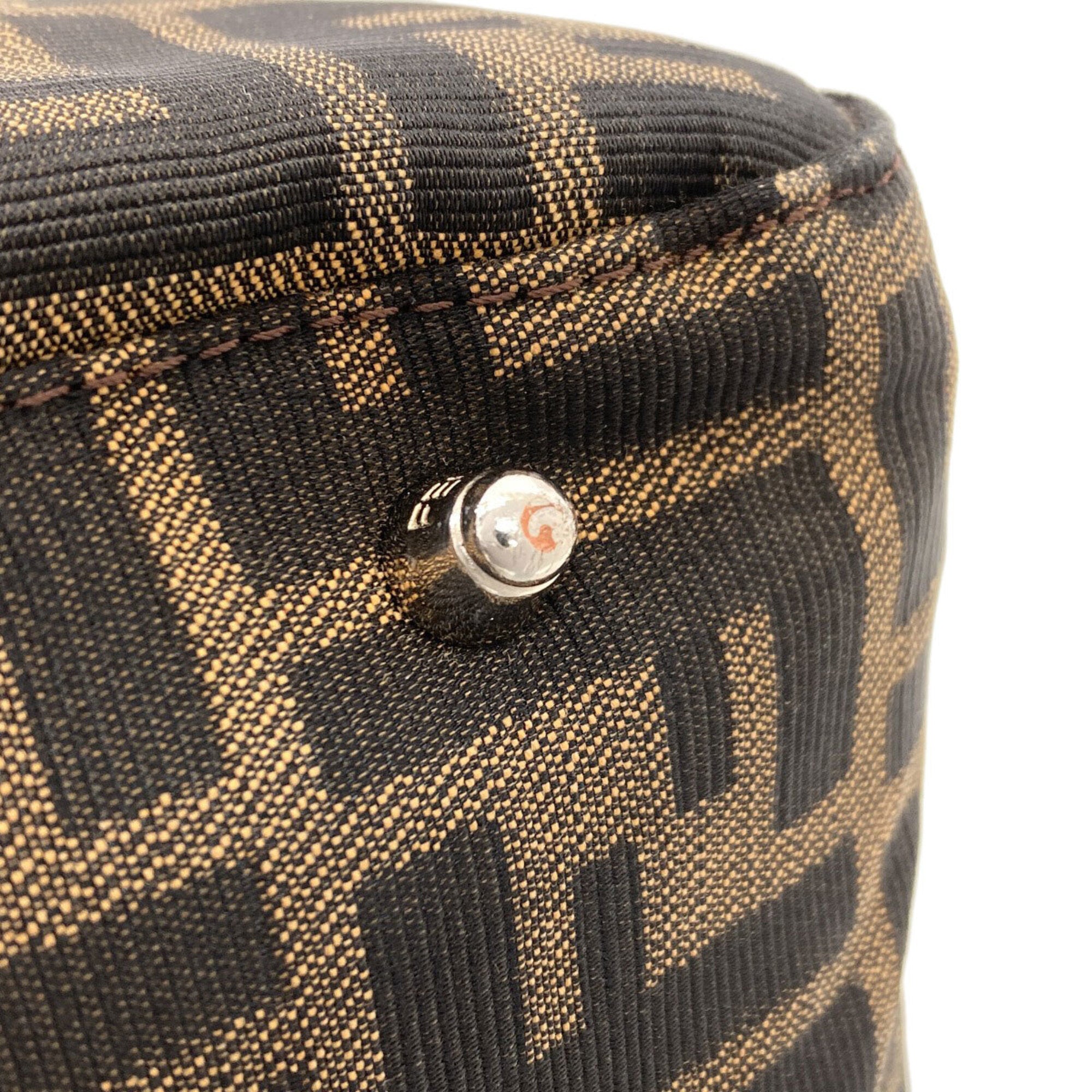 Fendi Brown Canvas Handbag (Pre-Owned)