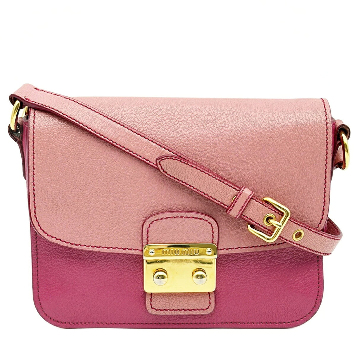 Miu Miu Pink Leather Shoulder Bag (Pre-Owned)