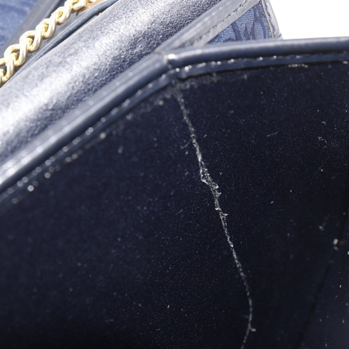 Christian Dior Navy Canvas Shoulder Bag (Pre-Owned)