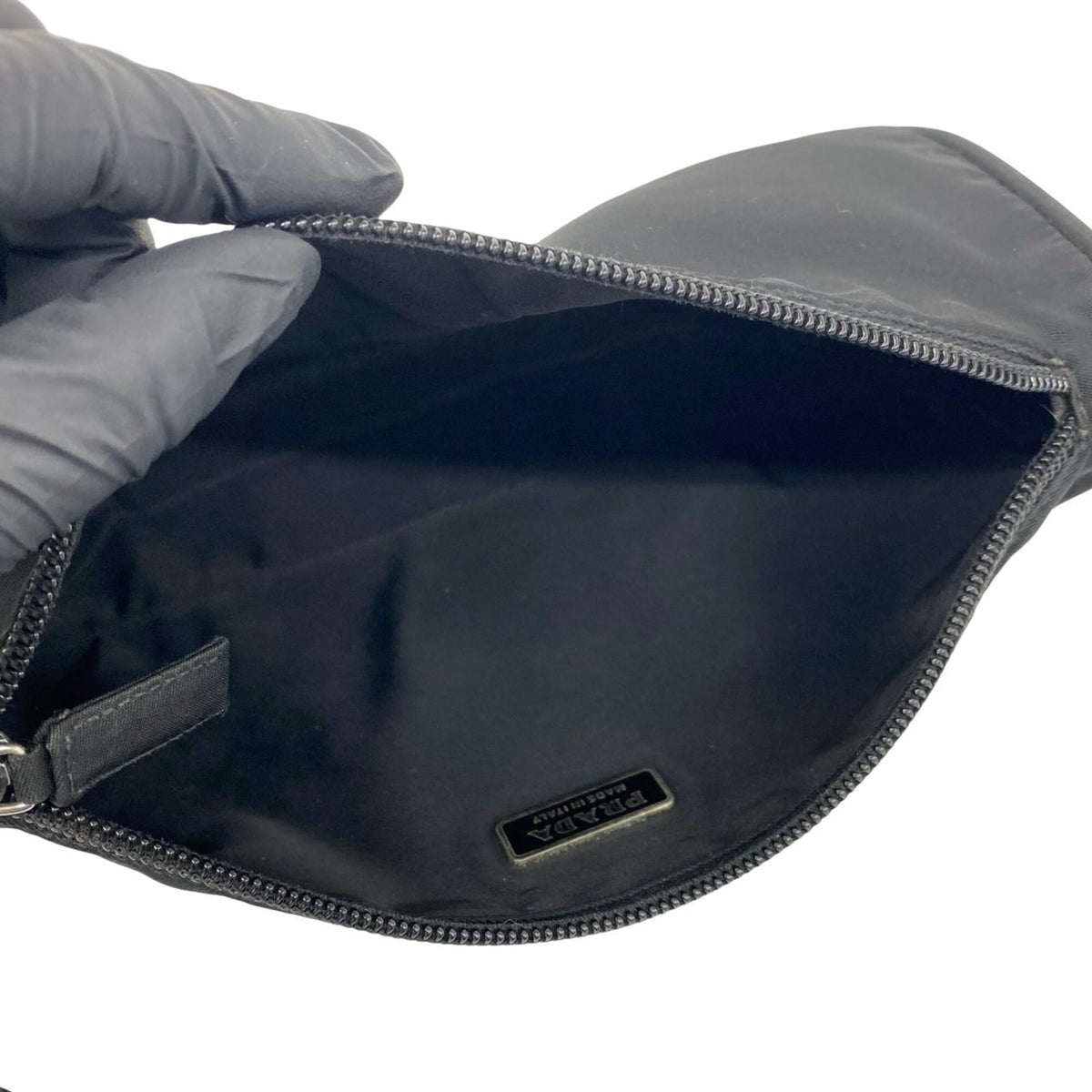 Prada Black Nylon Handbag Pouch (Pre-Owned)