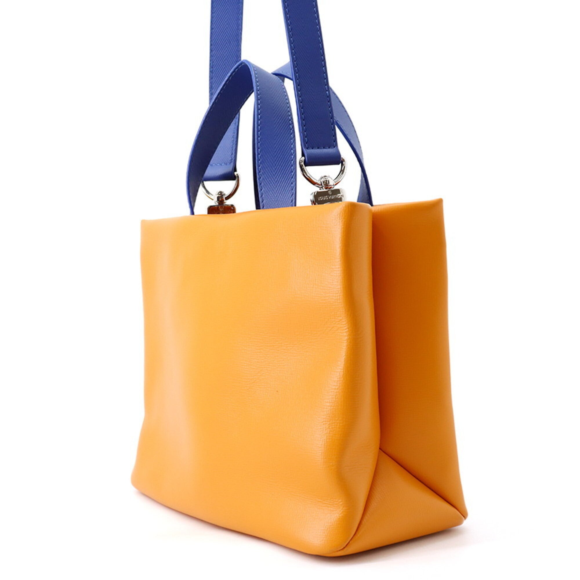 Louis Vuitton Saffron Leather Handbag Tote Bag (Pre-Owned)