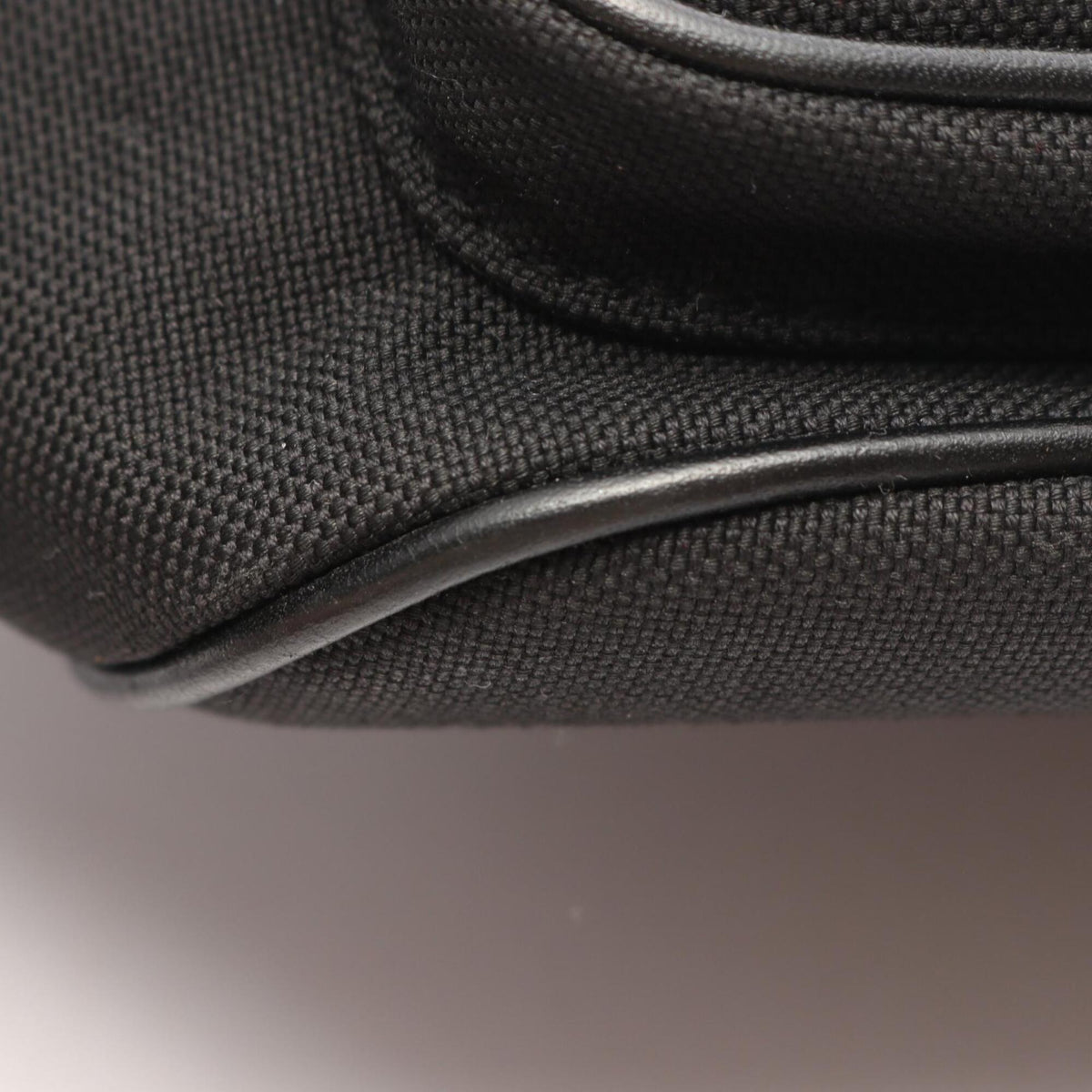 Prada Black Canvas Leather Handbag (Pre-Owned)