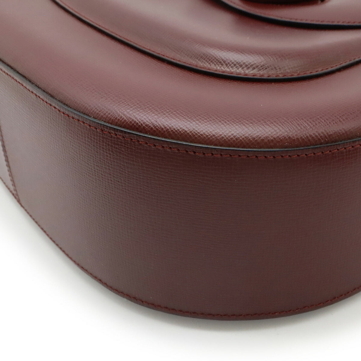 Cartier Bordeaux Leather Shoulder Bag (Pre-Owned)