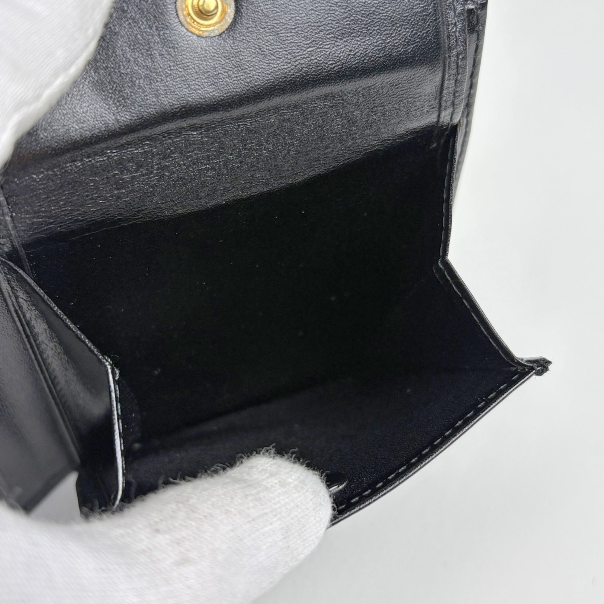 Cartier Black Leather Wallet (Bi-Fold) (Pre-Owned)