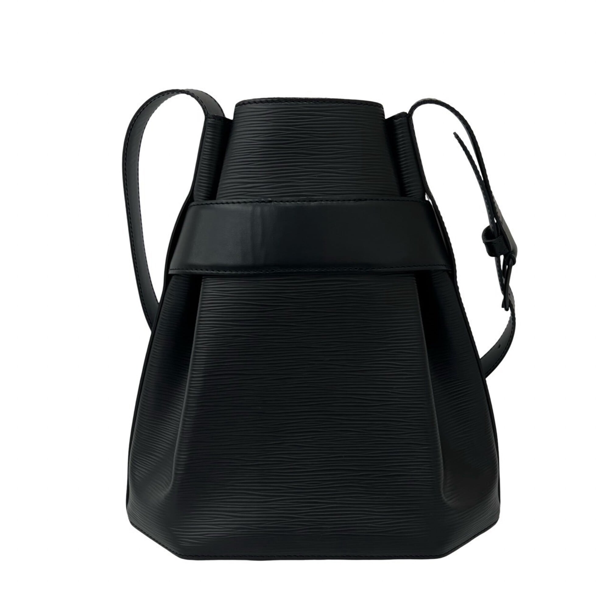 Louis Vuitton Black Leather Crossbody Bag Shoulder Bag (Pre-Owned)