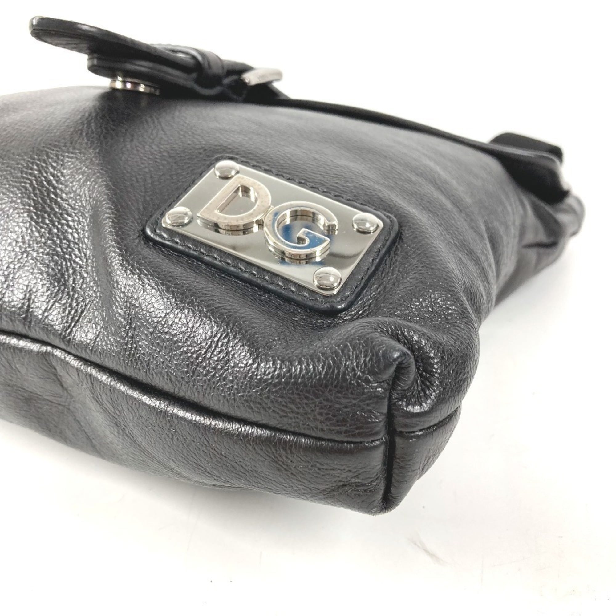Dolce & Gabbana Black Leather Shoulder Bag (Pre-Owned)