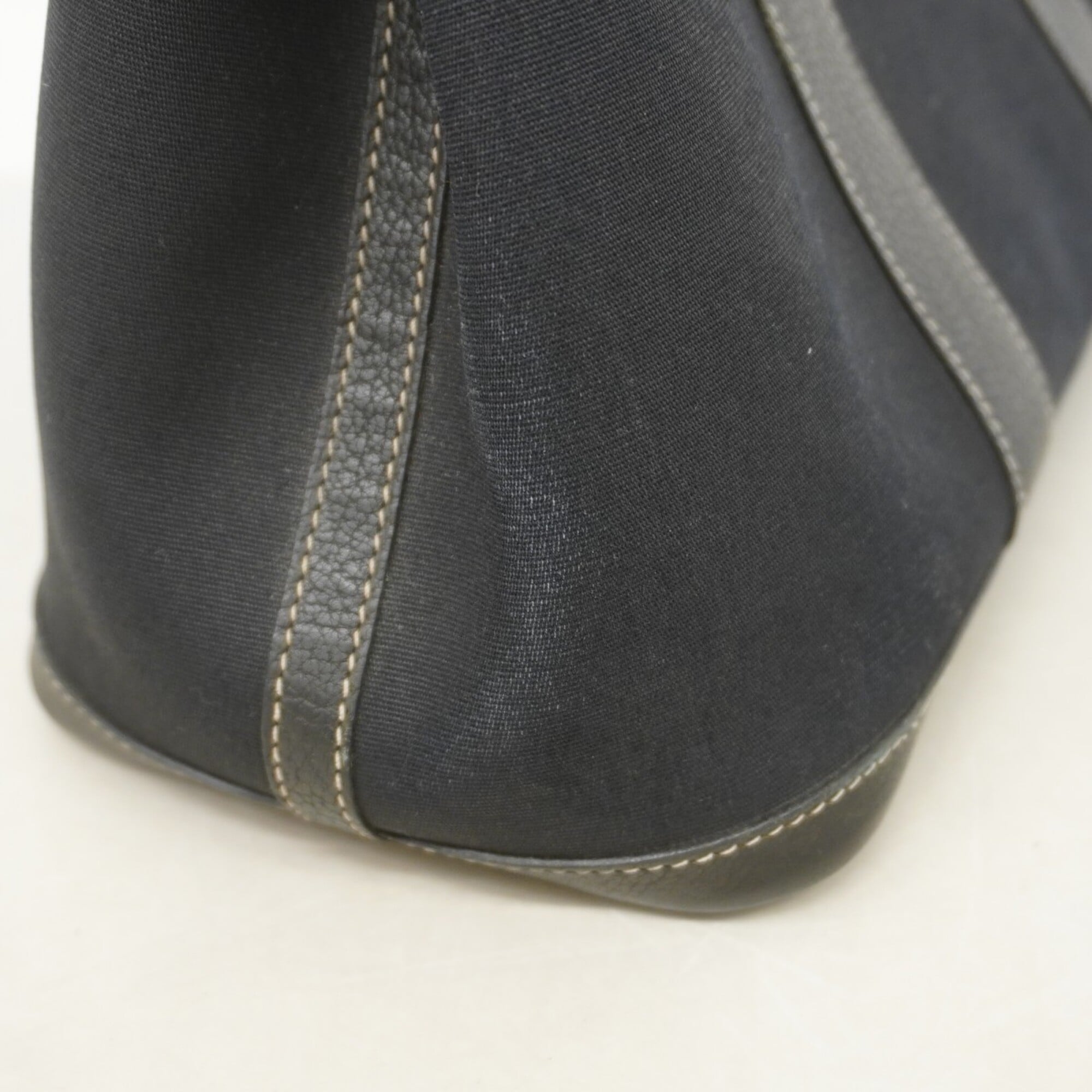 Hermes Black Toile Officier Tote Bag (Pre-Owned)