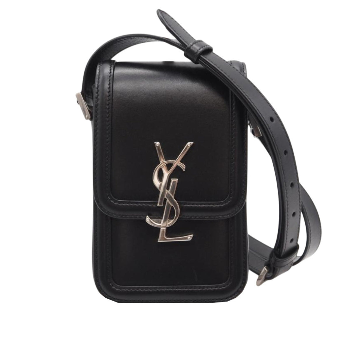 Yves Saint Laurent Black Leather Shoulder Bag (Pre-Owned)