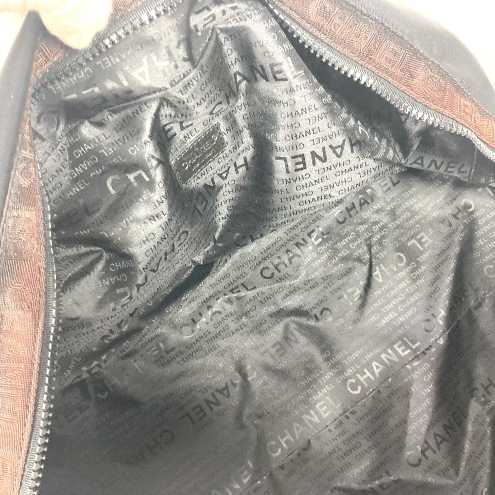 Chanel Black Nylon Boston Bag Shoulder Bag (Pre-Owned)