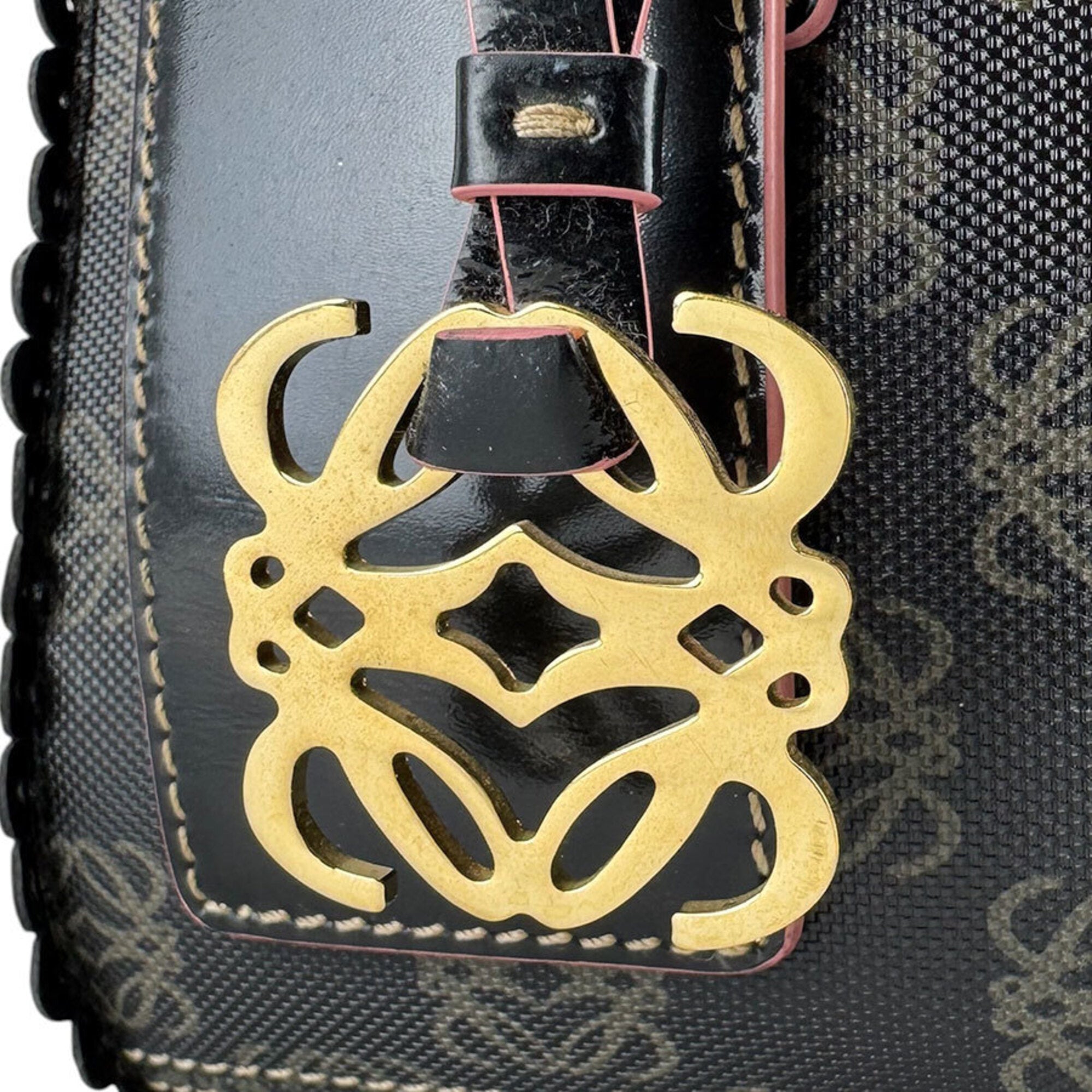 Loewe Black Pink Pvc Leather Shoulder Bag (Pre-Owned)