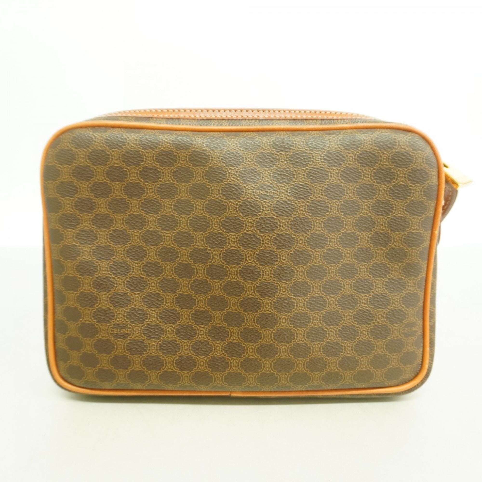 Celine Brown Pvc Clutch Bag (Pre-Owned)